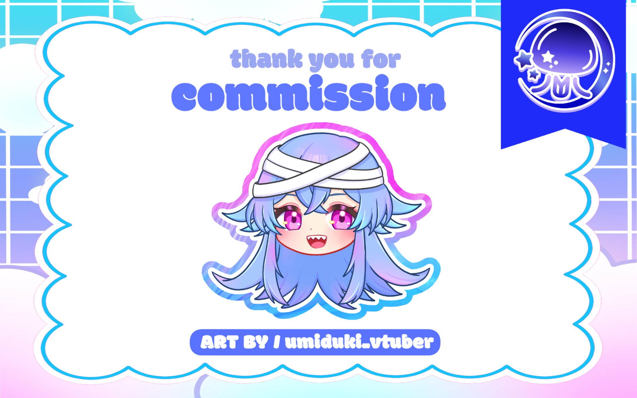 lapel pin Illustration / 木乃伊綿巻-1