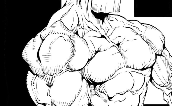 #art #draw #drawing #digitalinking #digitalillustration #digitalart #blackandwhite #muscle#イラスト#イラストレーター#cyberpunk #サイバーパンク