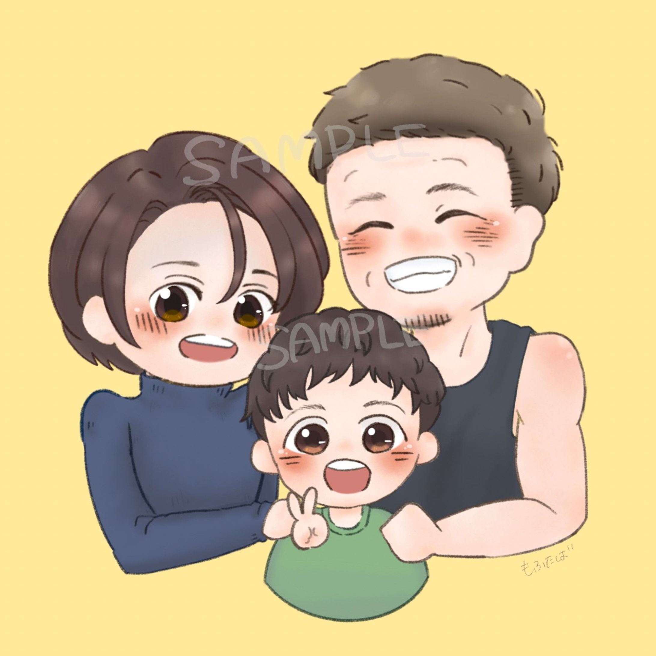 【オーダーイラスト】SNSアイコン（人物）-1