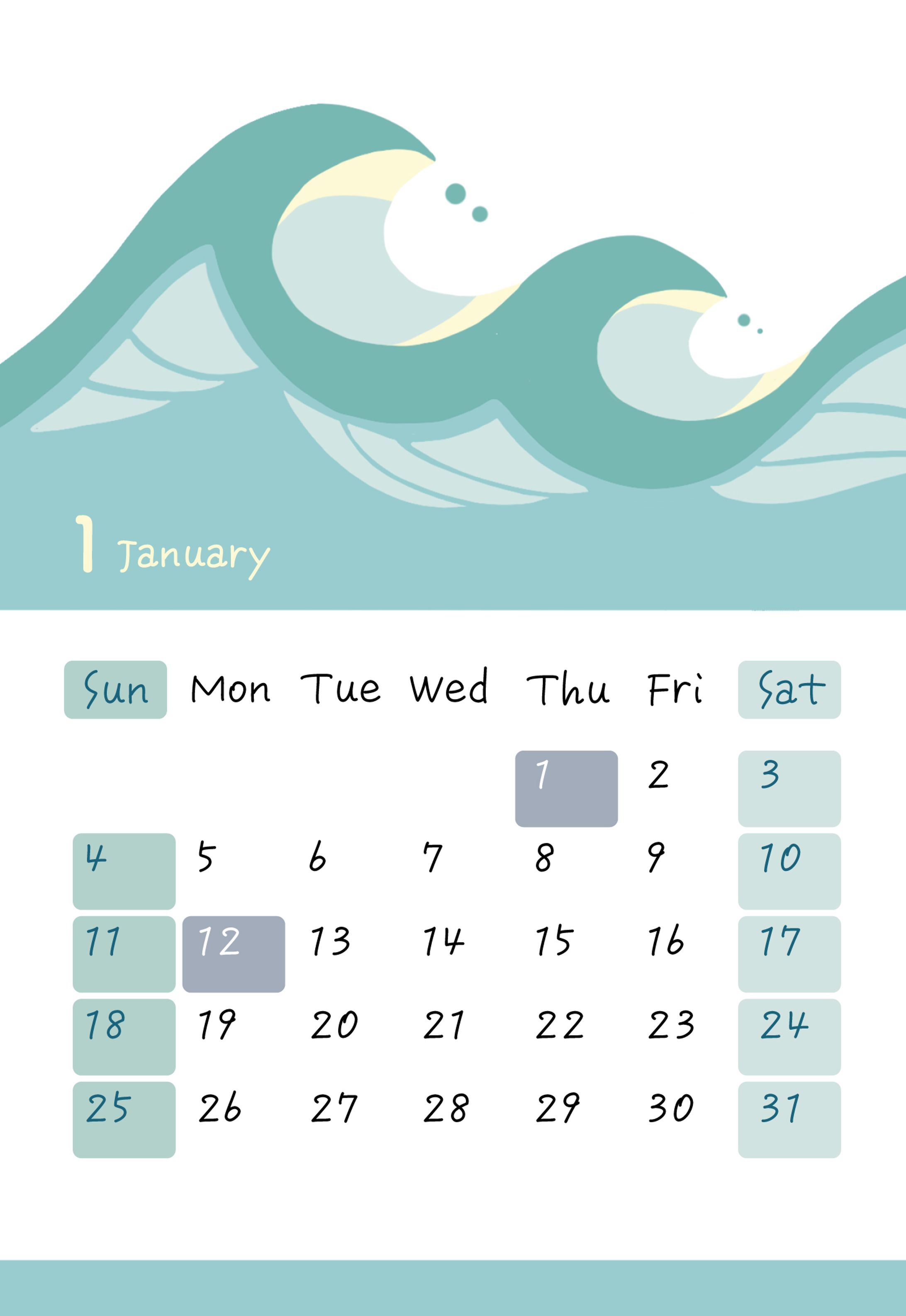 2026年カレンダー-1