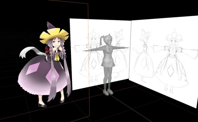 blenderで一次創作3Dモデル【制作過程】