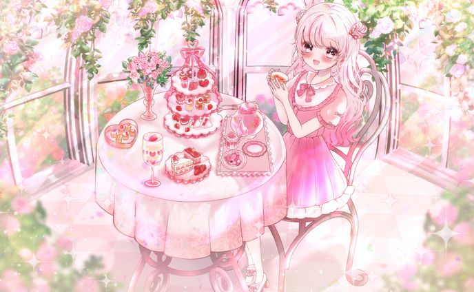一枚絵、strawberry shortcake