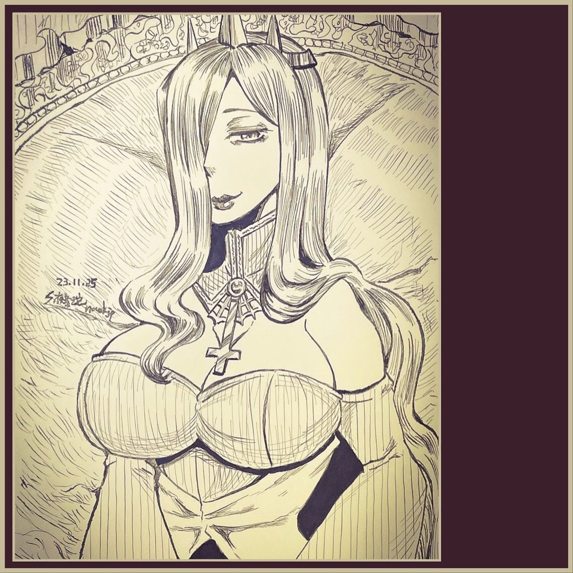 ミリペン画サンプル-1