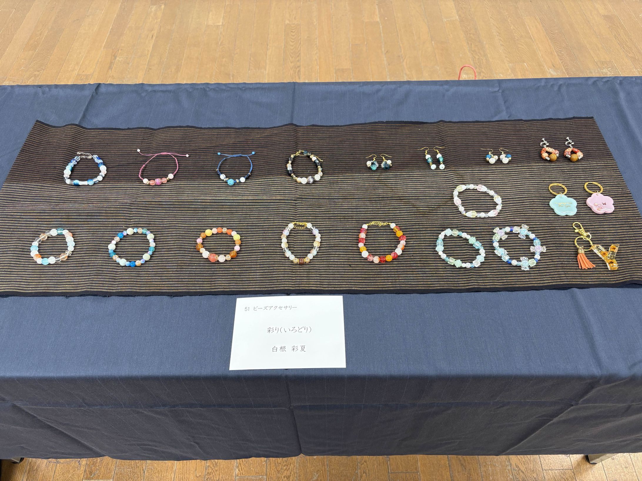 【ビーズアクセサリー】展示会作品-1