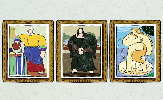 【B-SIDE LABEL】ゆるゴツ名画