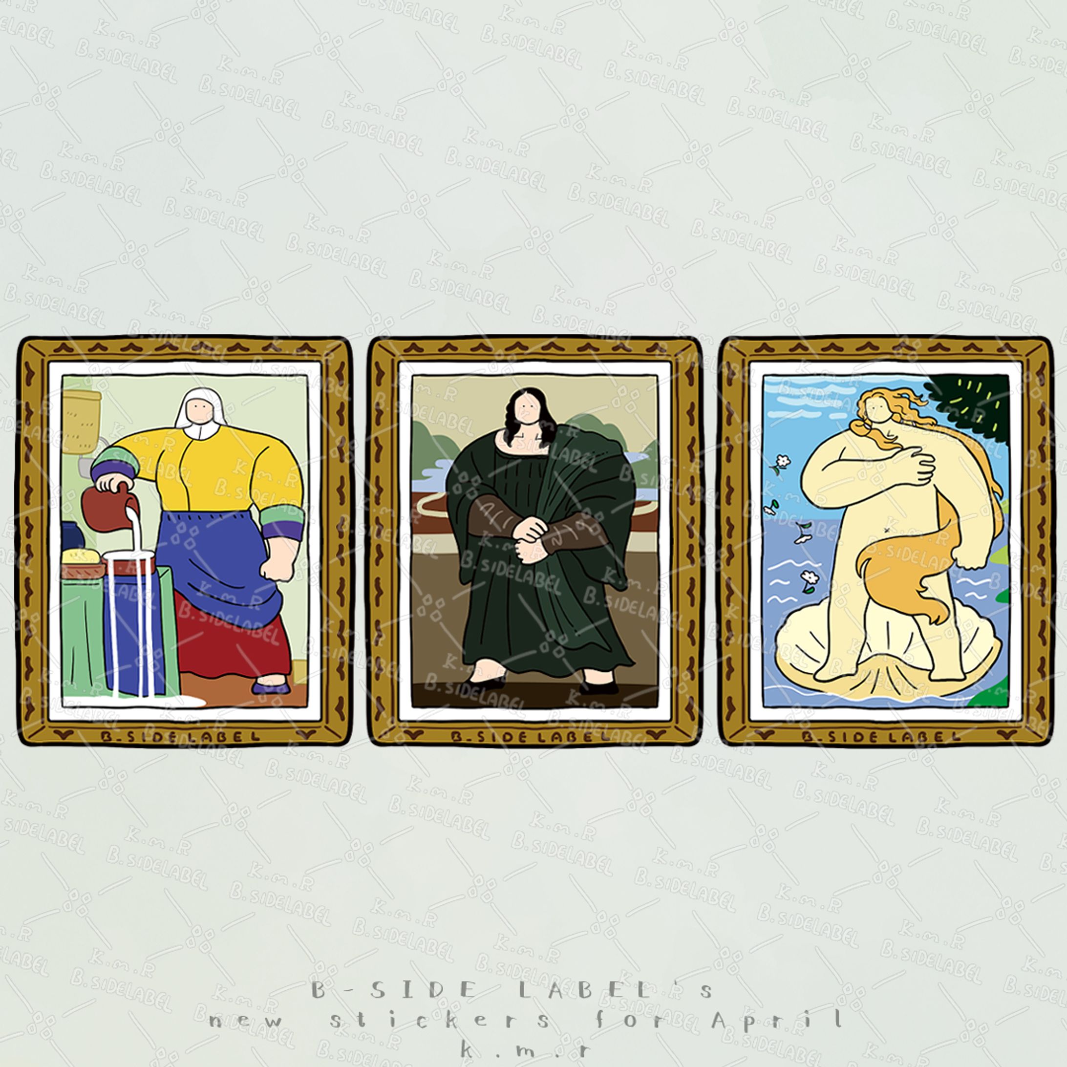 【B-SIDE LABEL】ゆるゴツ名画-1