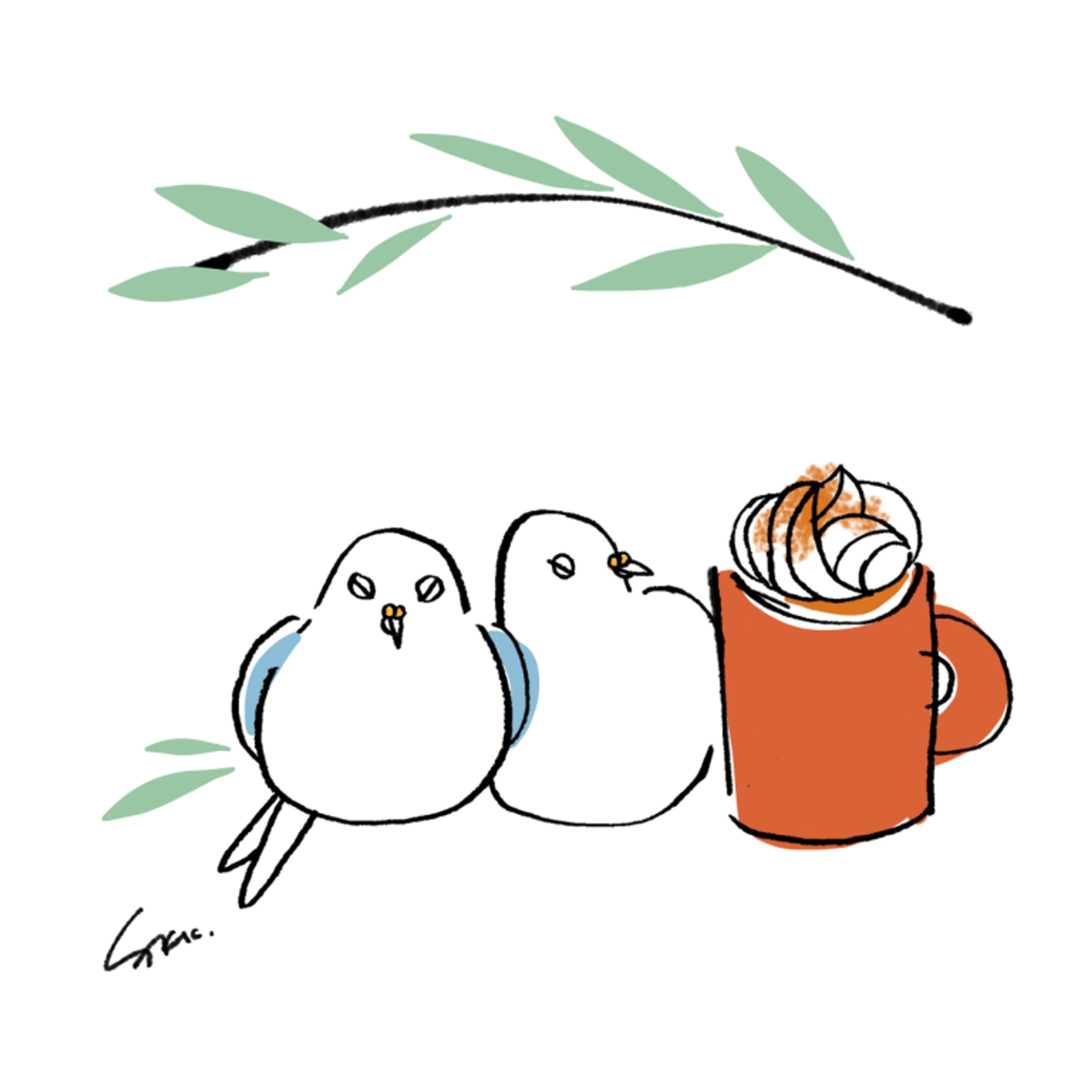 ハトとコーヒー-1