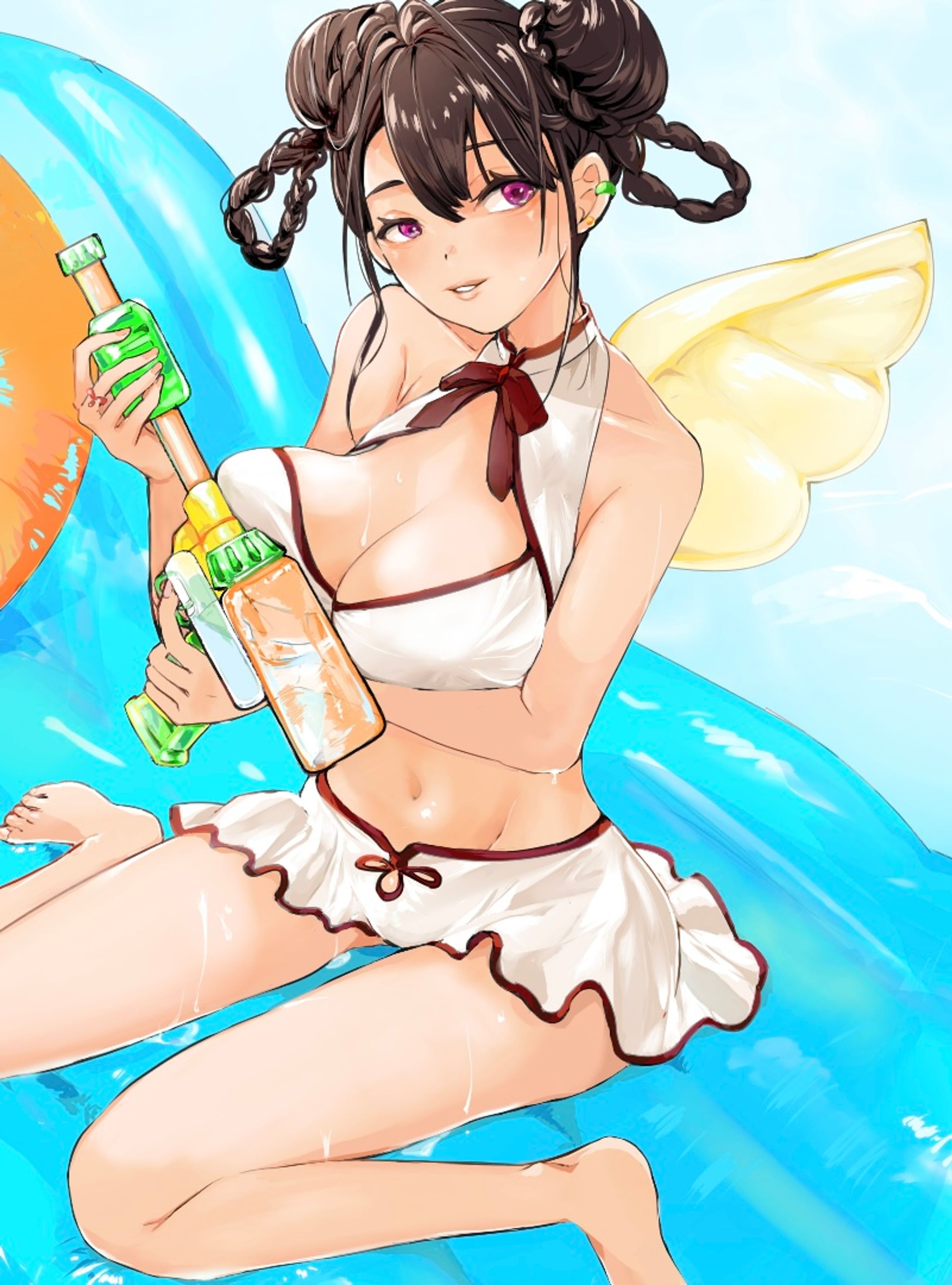水遊び（カラー、ラフ）-1