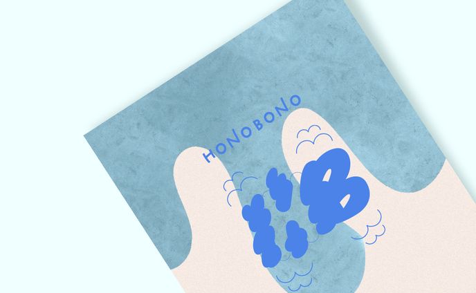 サウナHONOBONO　ロゴ、名刺製作