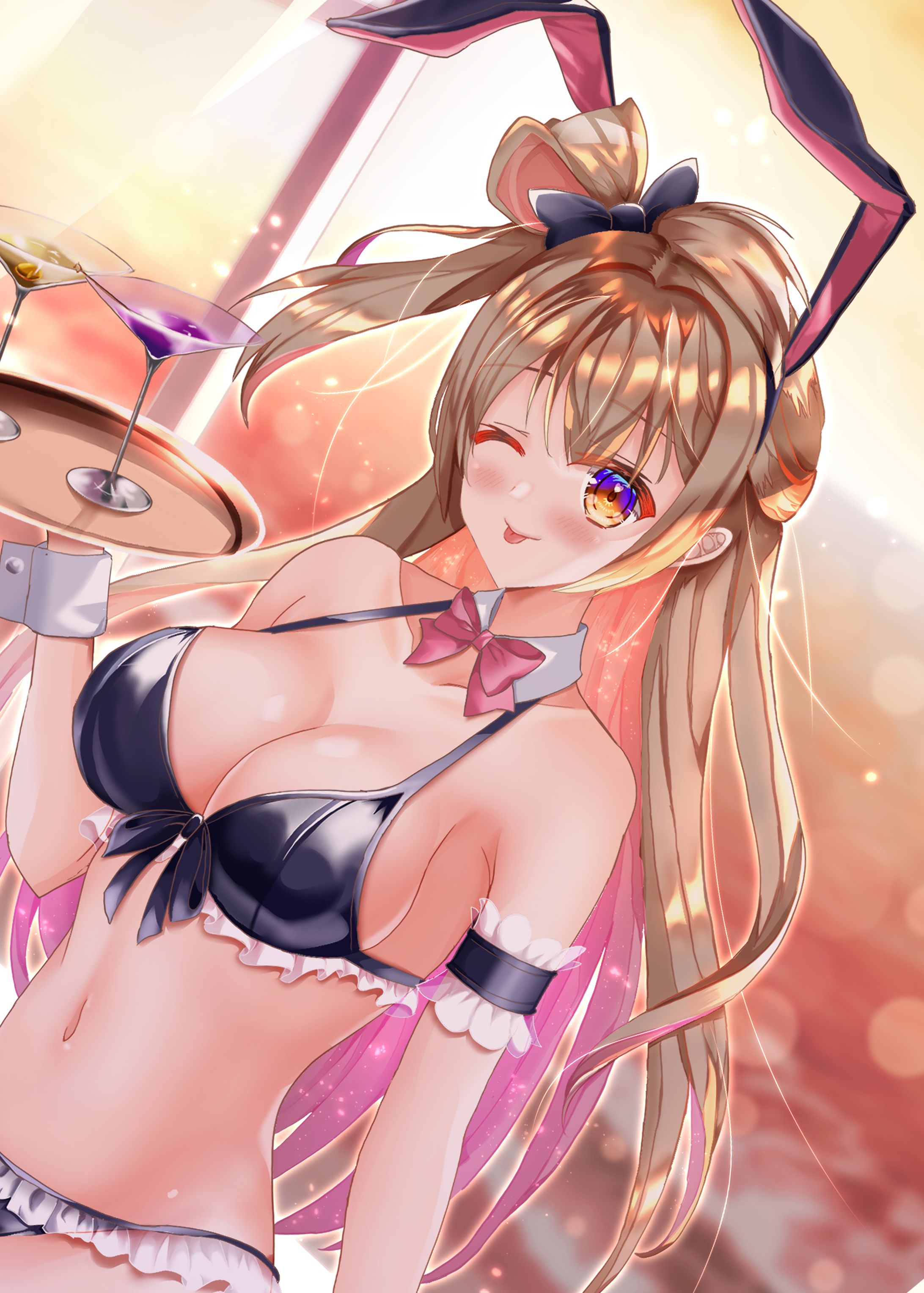 106 ことりと水着バニーと夕焼けと 5 SNS用-1