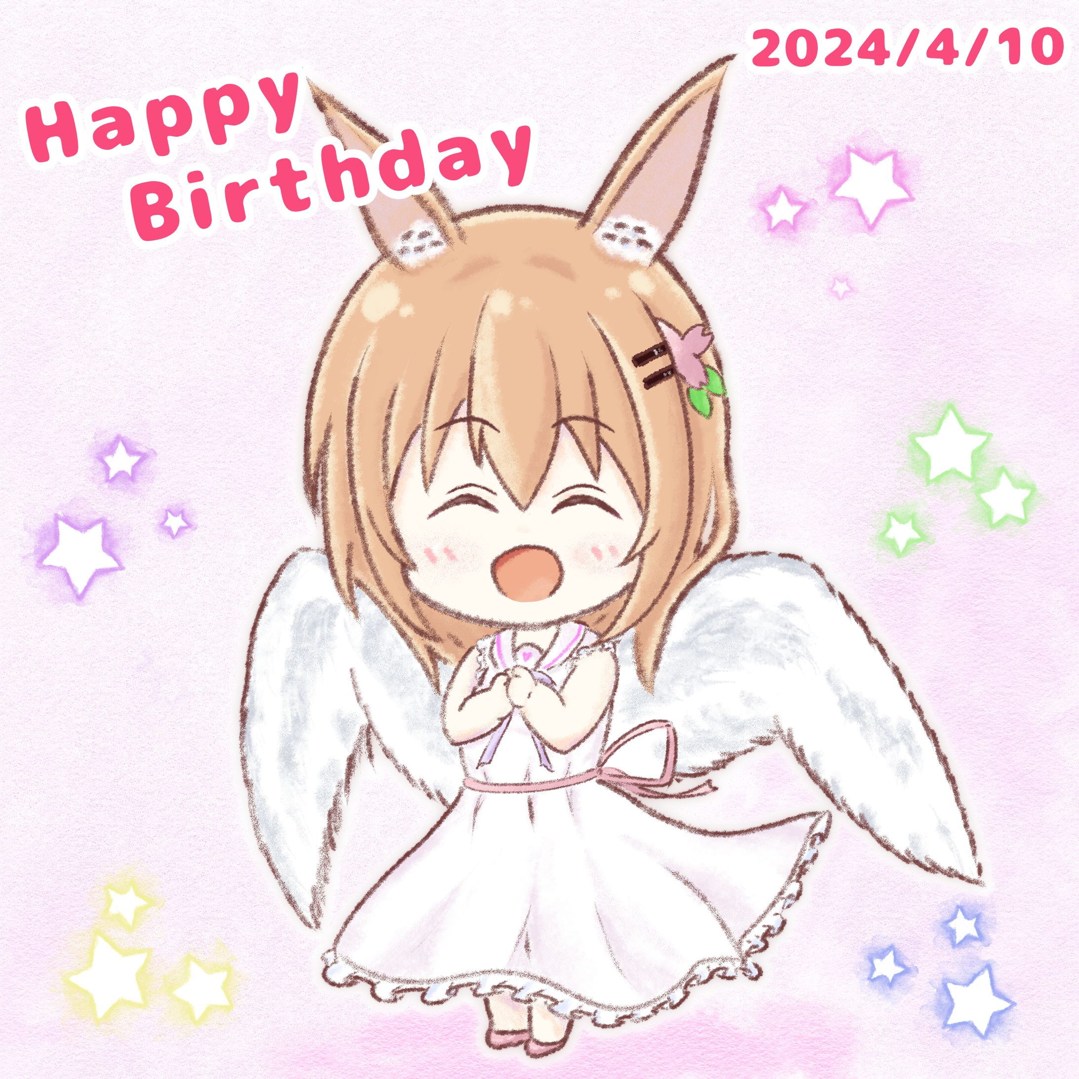 二次創作　ミニキャラ【ご注文はうさぎですか？】ココア誕生日記念-1
