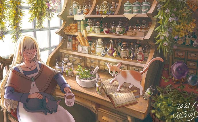 ねこと薬屋の休息