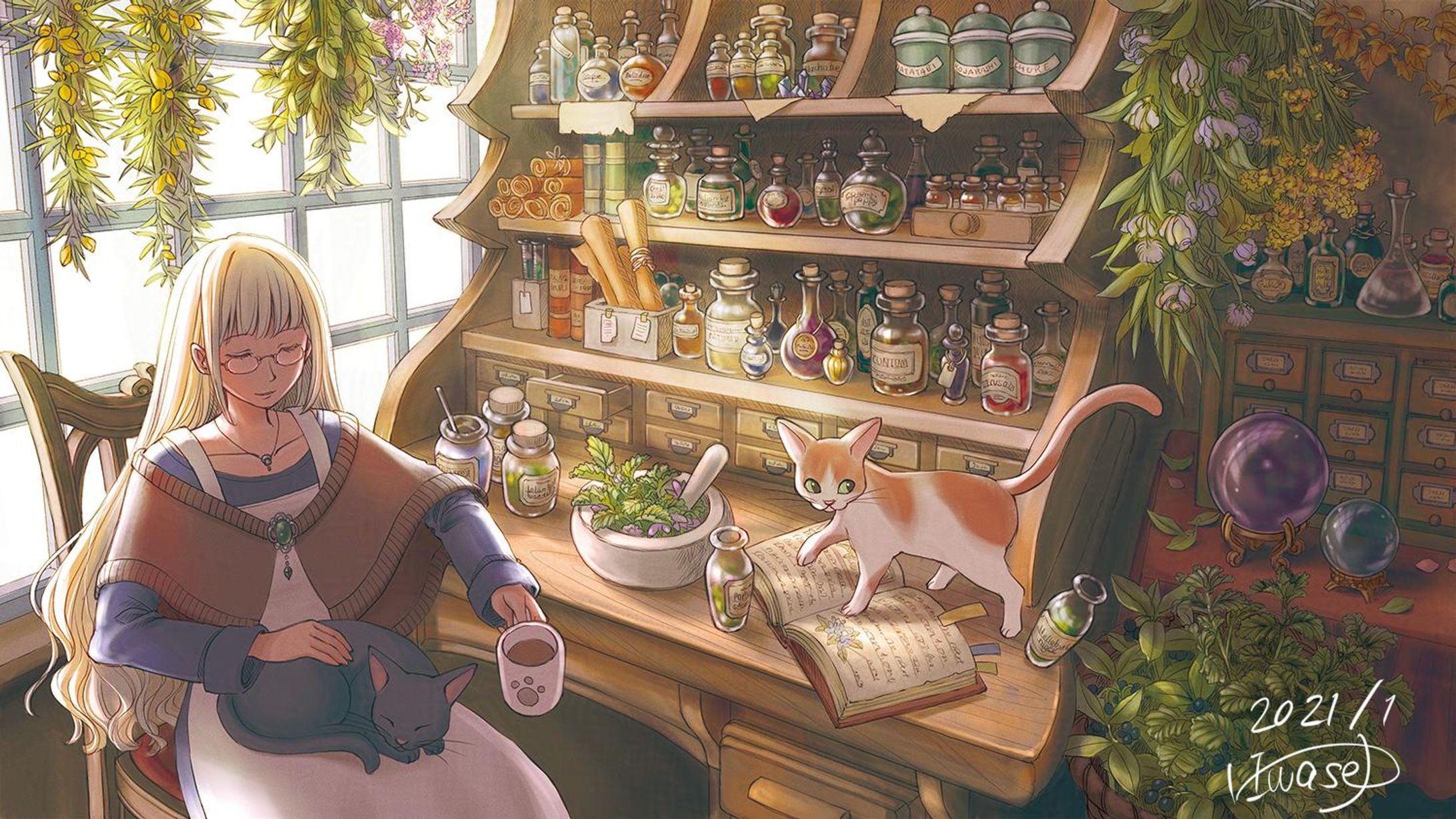 ねこと薬屋の休息-1