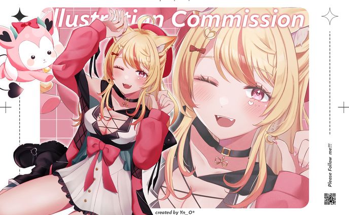 【イラスト】杠葉 凪様 背景付き一枚絵