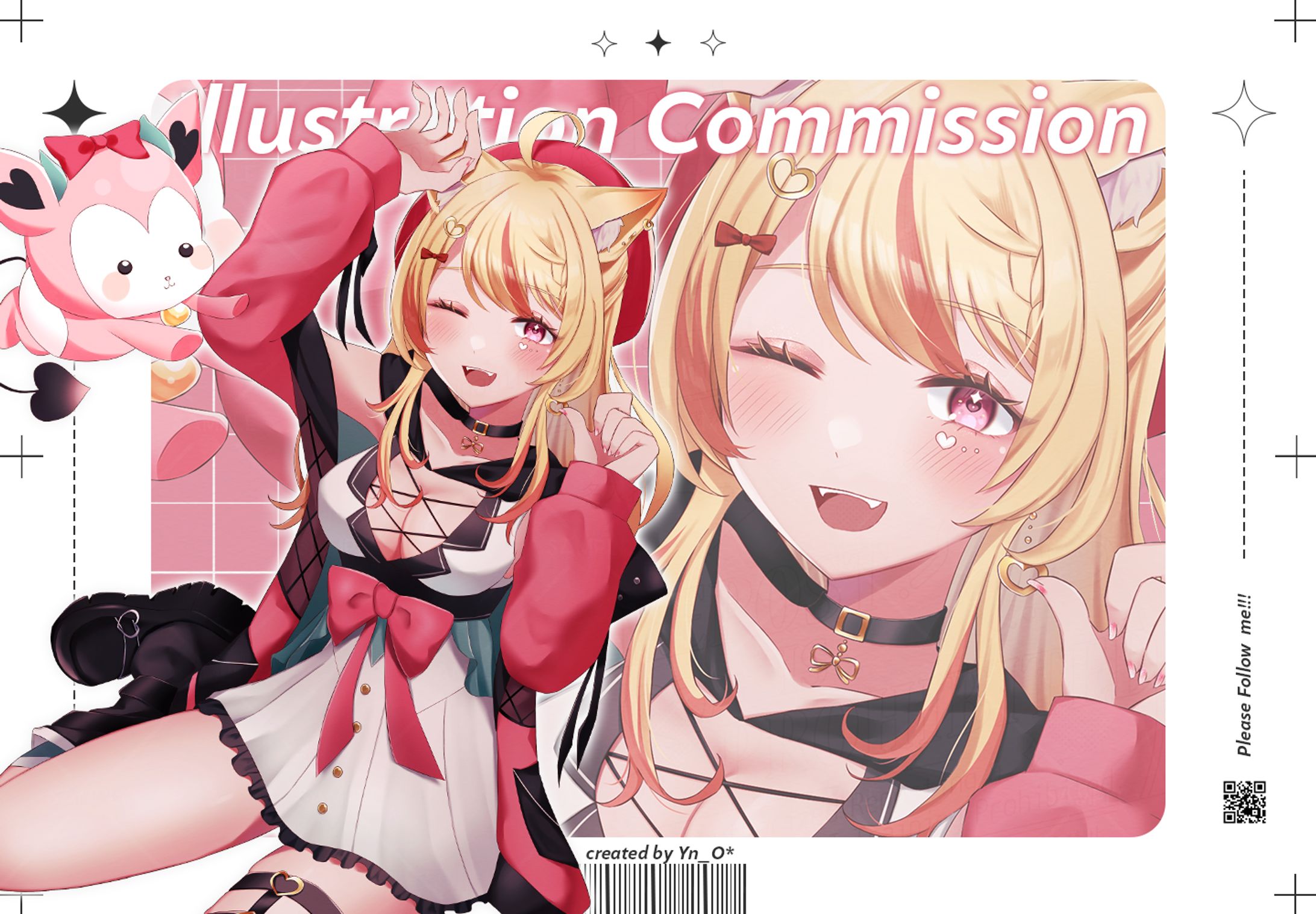 【イラスト】杠葉 凪様 背景付き一枚絵-1