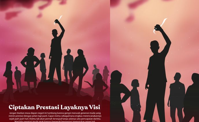 Ciptakan Prestaksi Layaknya Visi - Vector Illustration