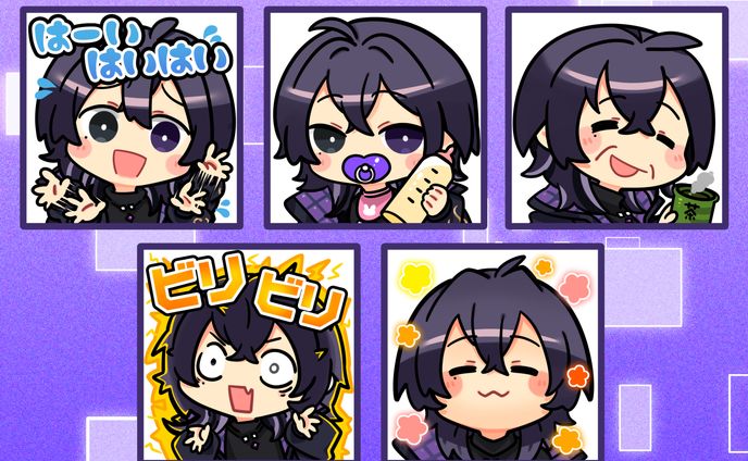 【イラスト】おみ様　スタンプ