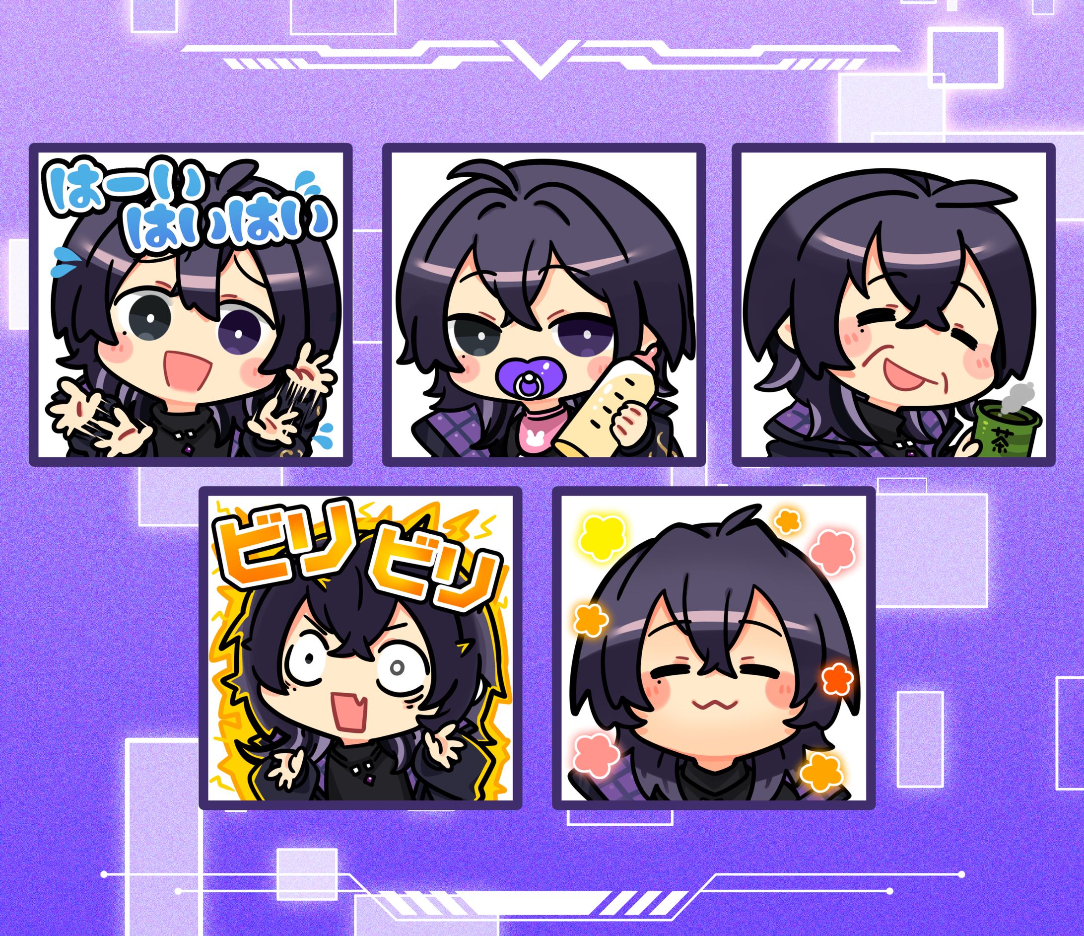 【イラスト】おみ様　スタンプ-1
