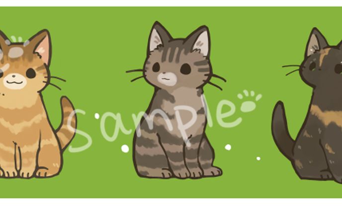 アールねこの手様　看板イラスト