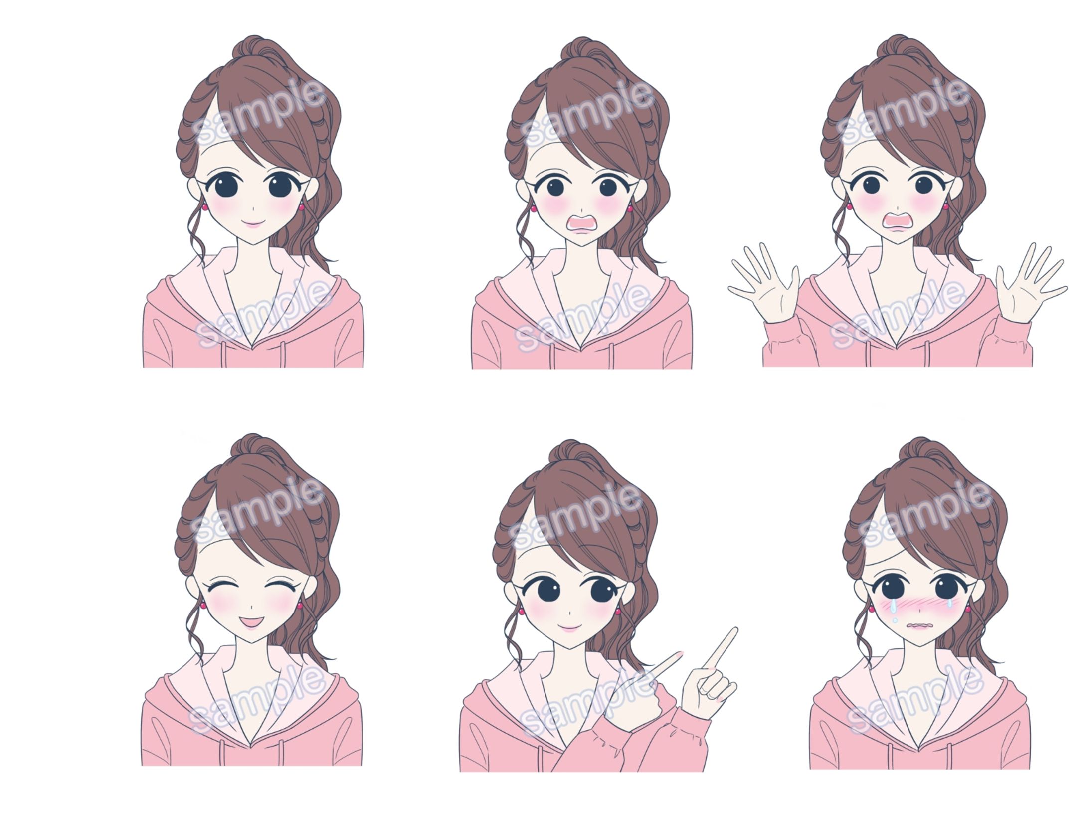 表情ちがいのイラスト作成（ココナラ）-1