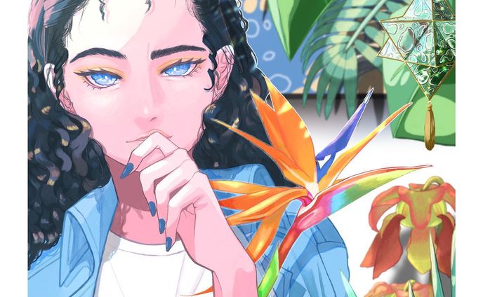 先日開催されたGalleryIYN様【Beautiful 2展】にて展示いたしましたイラストです。

タイトルは【極楽鳥花と】

テーマが各々の美しさでしたので、自身の心が躍る極楽鳥花を中心とした熱帯植物他と少女を描きました。
細い所まで描いてますので是非じっくりと見ていただきたいです🦈🖤🖤

初展示に不慣れな私に対してたくさんサポートしてくださったスタッフの方々、また、展示を楽しみにしてくれていた家族やいつも応援してくださる皆様に感謝いたします。
こういった機会がまたいただけるように頑張って参ります。

#オリジナル #オリジナルイラスト #iyn #デジタルイラスト #クリスタ #展示 #展示作品 #イラスト #イラスト好きな人と繋がりたい #illustration #illust #digitalart #digitalillustration #art #instaart #clipstudiopaint #clipstudio #girl #cute #tropicalplants #exhibitionillustration #artwork #birdofparadise #極楽鳥花 #ストレイチア #butterflies #glass