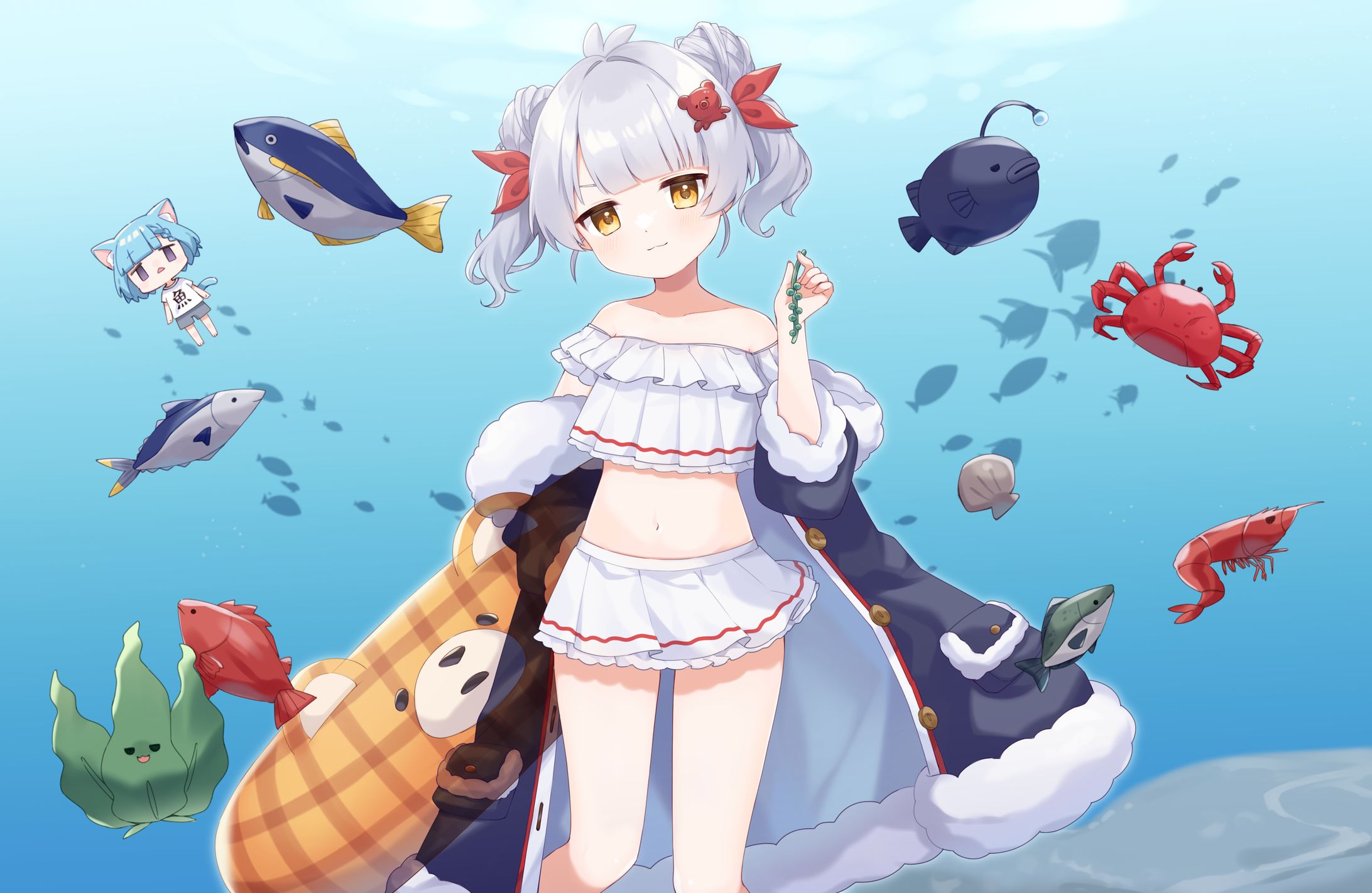 Vtuberシオリ「海のサーチライト」歌ってみたイラスト-1