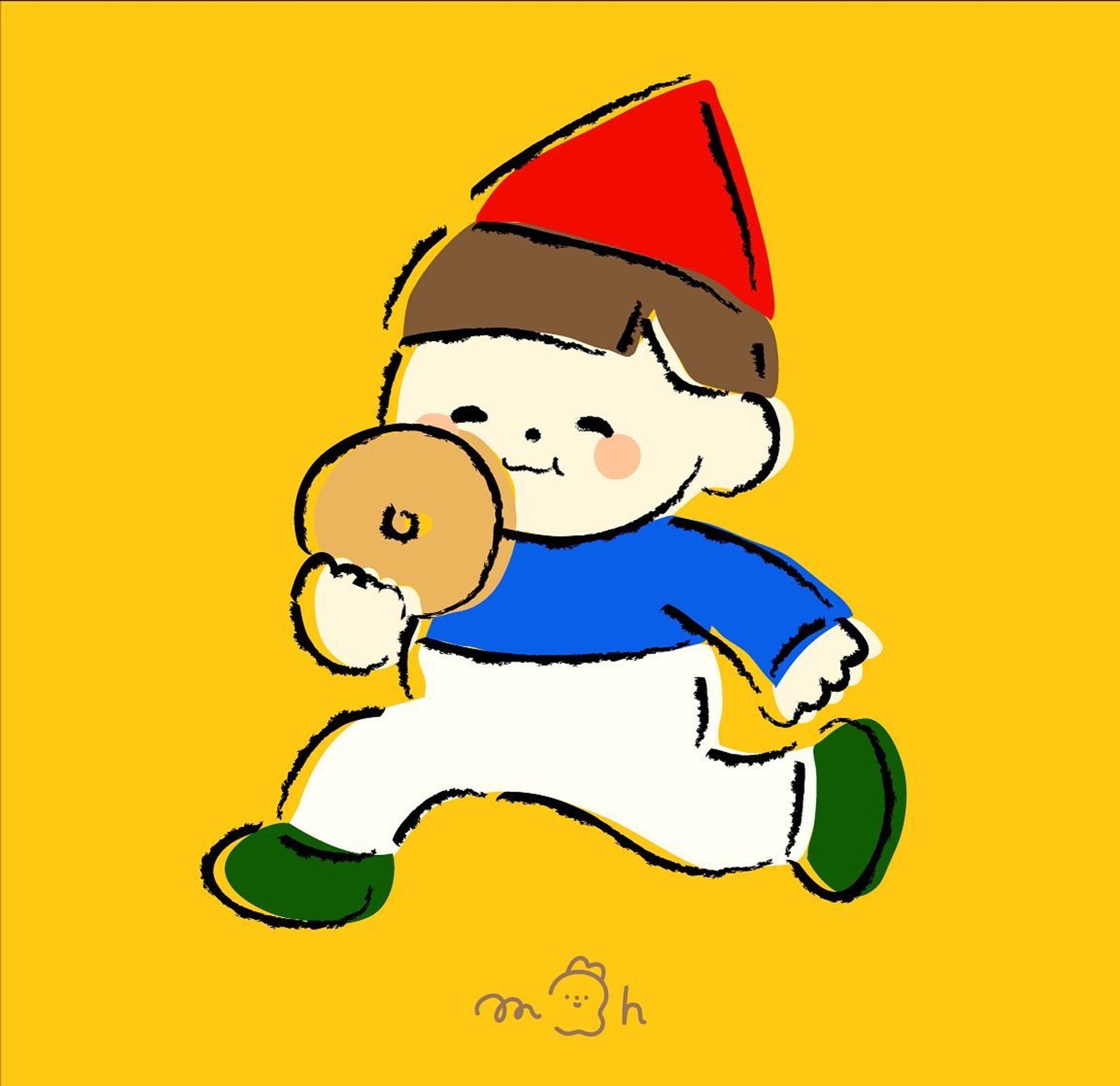 ドーナッツほおばり

#illustration  #イラスト #ほのぼの #イラストレーション　#イラスト　#いらすとぐらむ　#イラストグラム　#ゆるいイラスト #일러스트　#イラレ-1