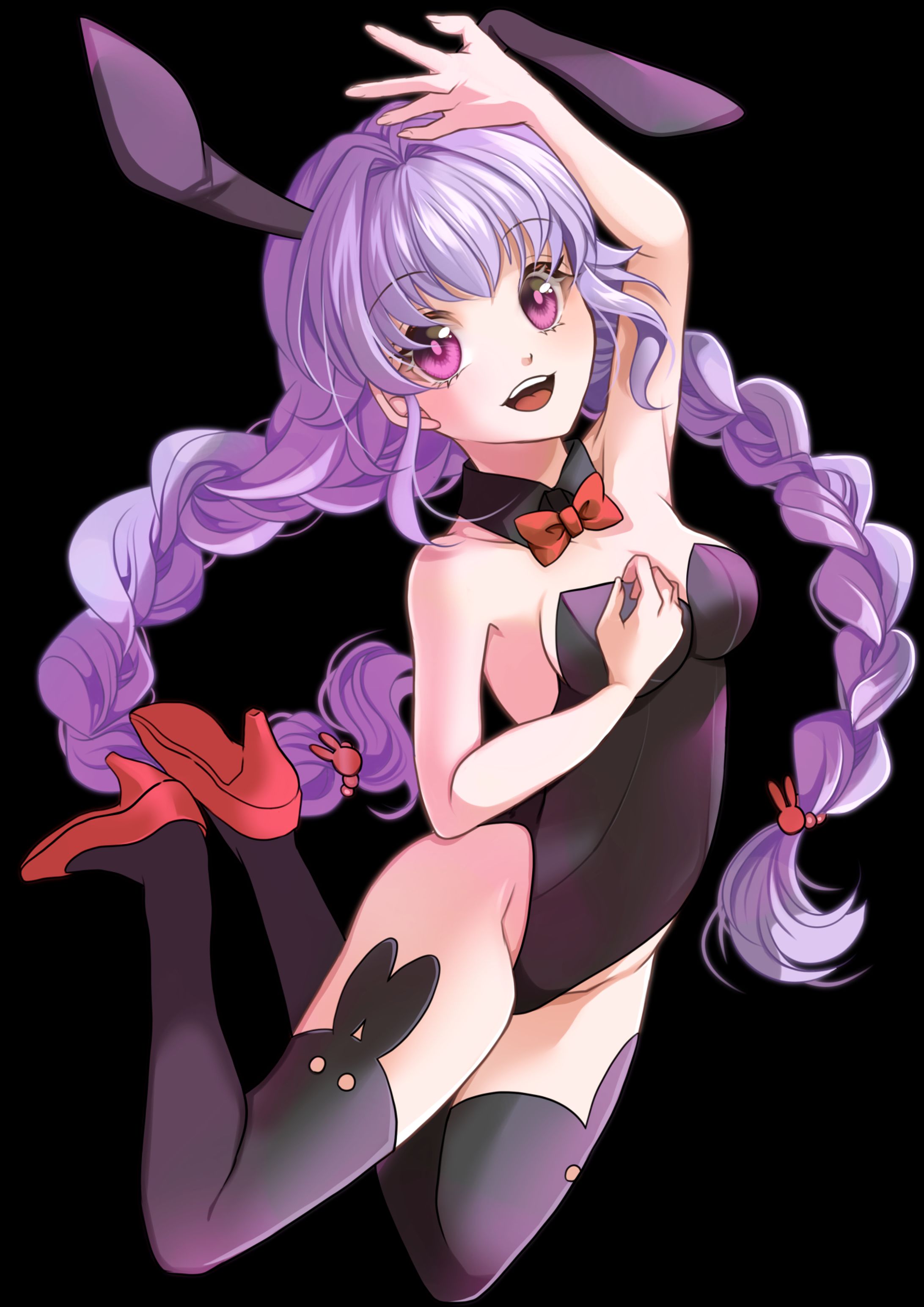   【イラスト】みつあみバニー-1