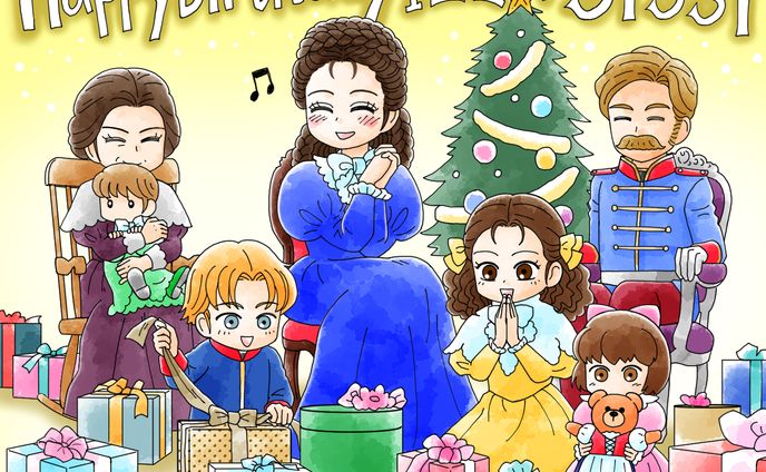 【イラスト】皇妃エリザベートと家族