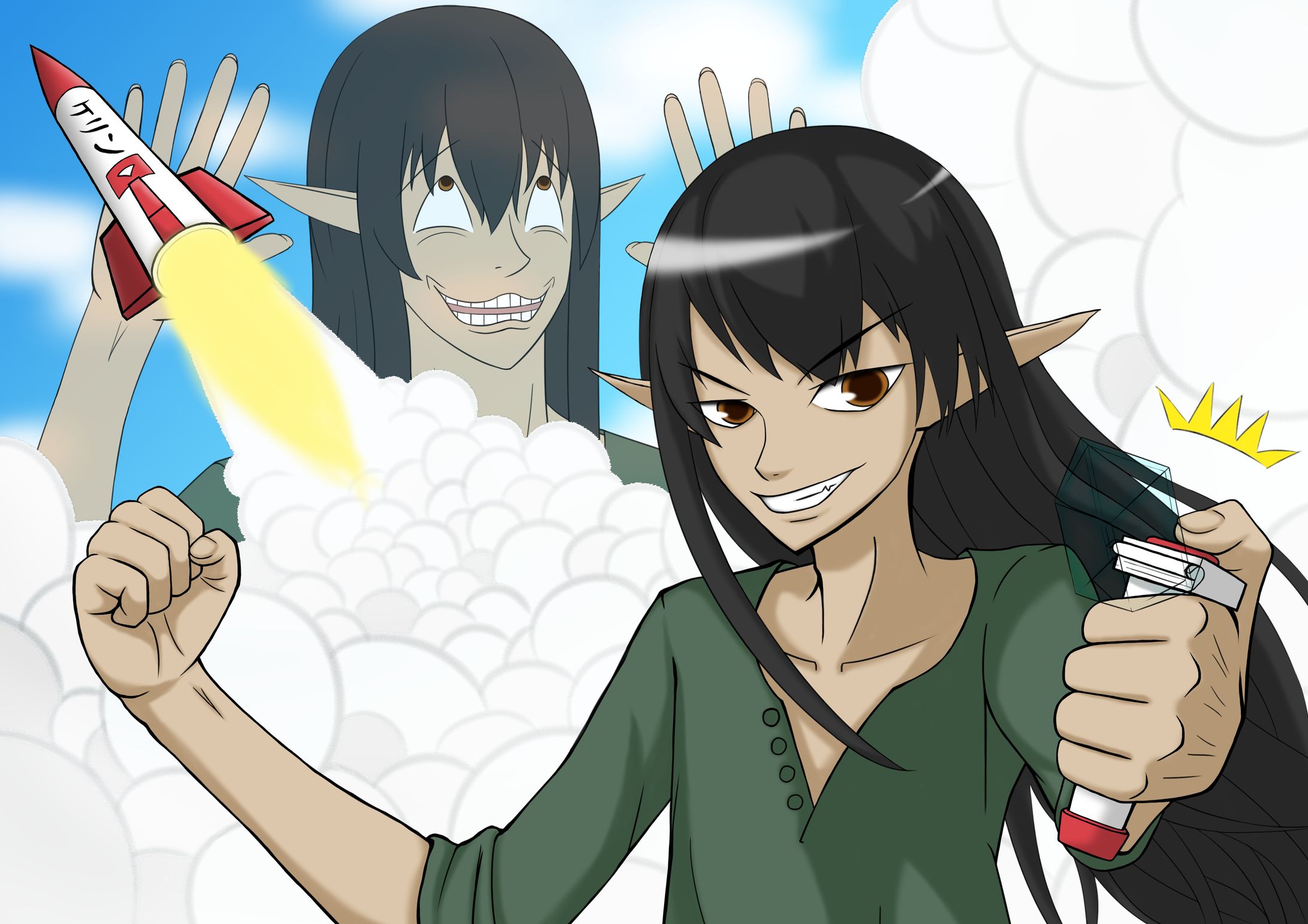 取り敢えずミサイルをぶち飛ばすダークエルフVtuber-1