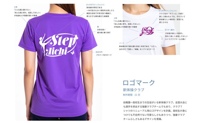 【ロゴ】新体操クラブ_制作過程