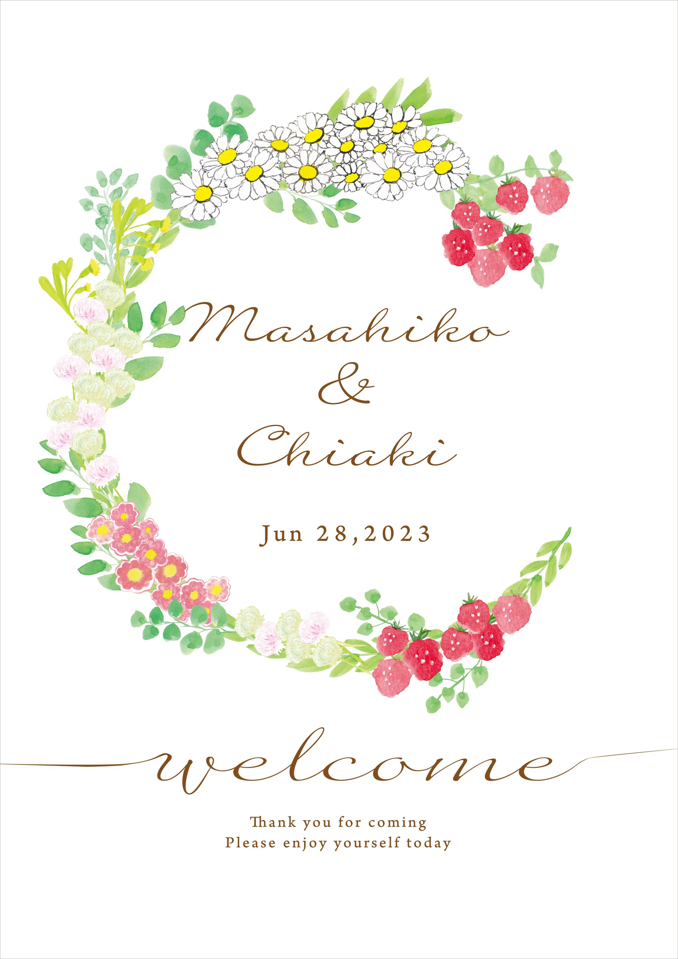 結婚式　ウェルカムボード-1