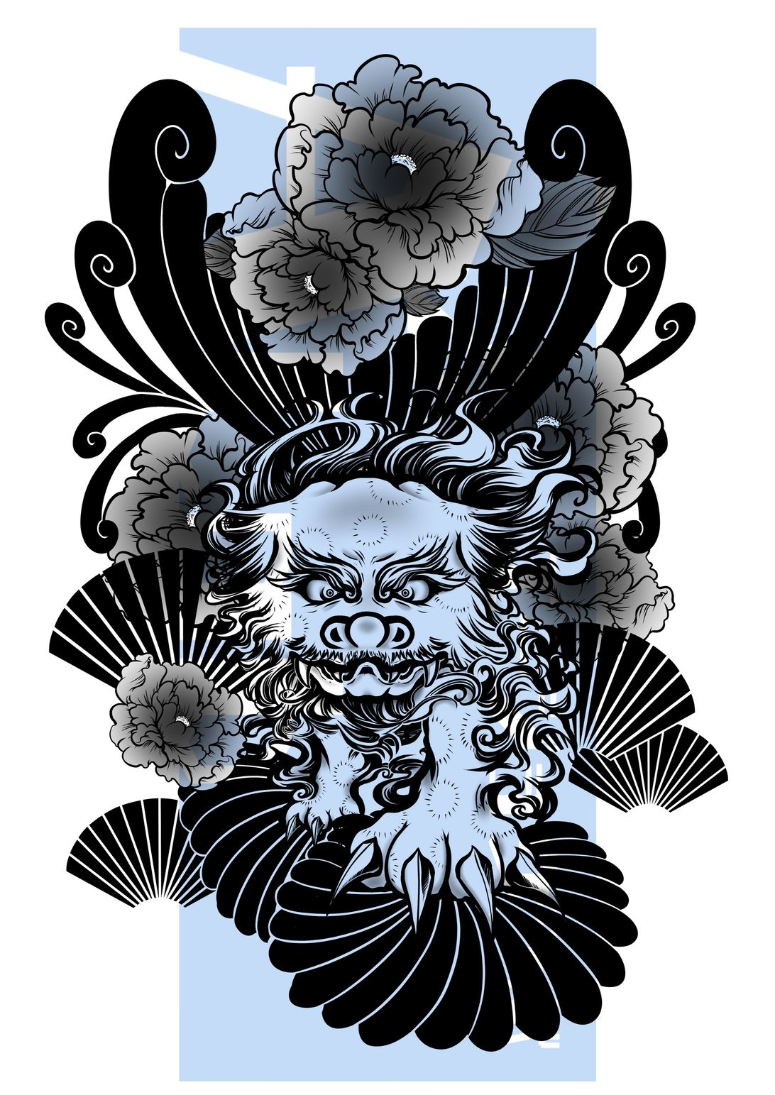 和彫り・唐獅子正面