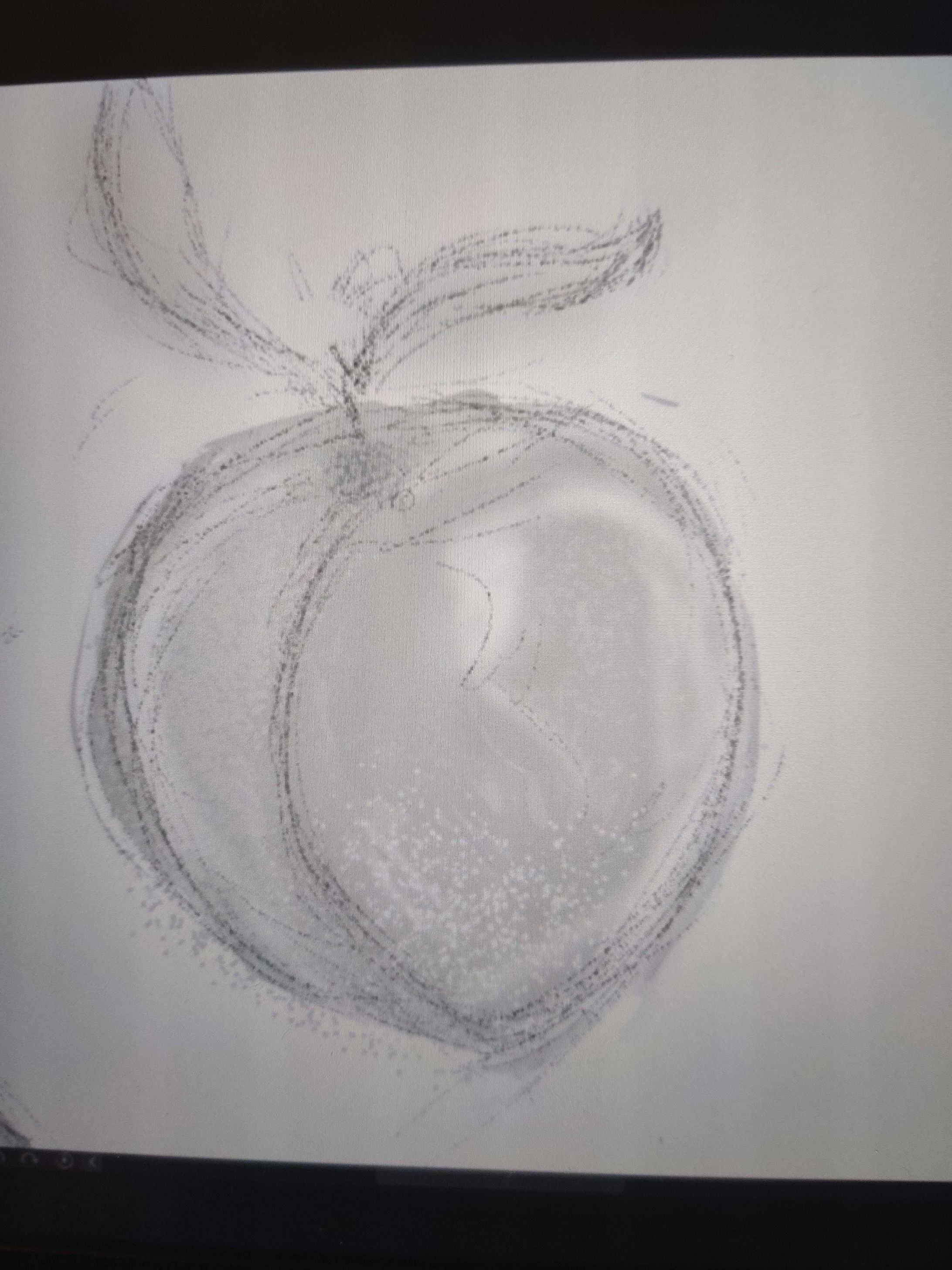 peach doodle -1