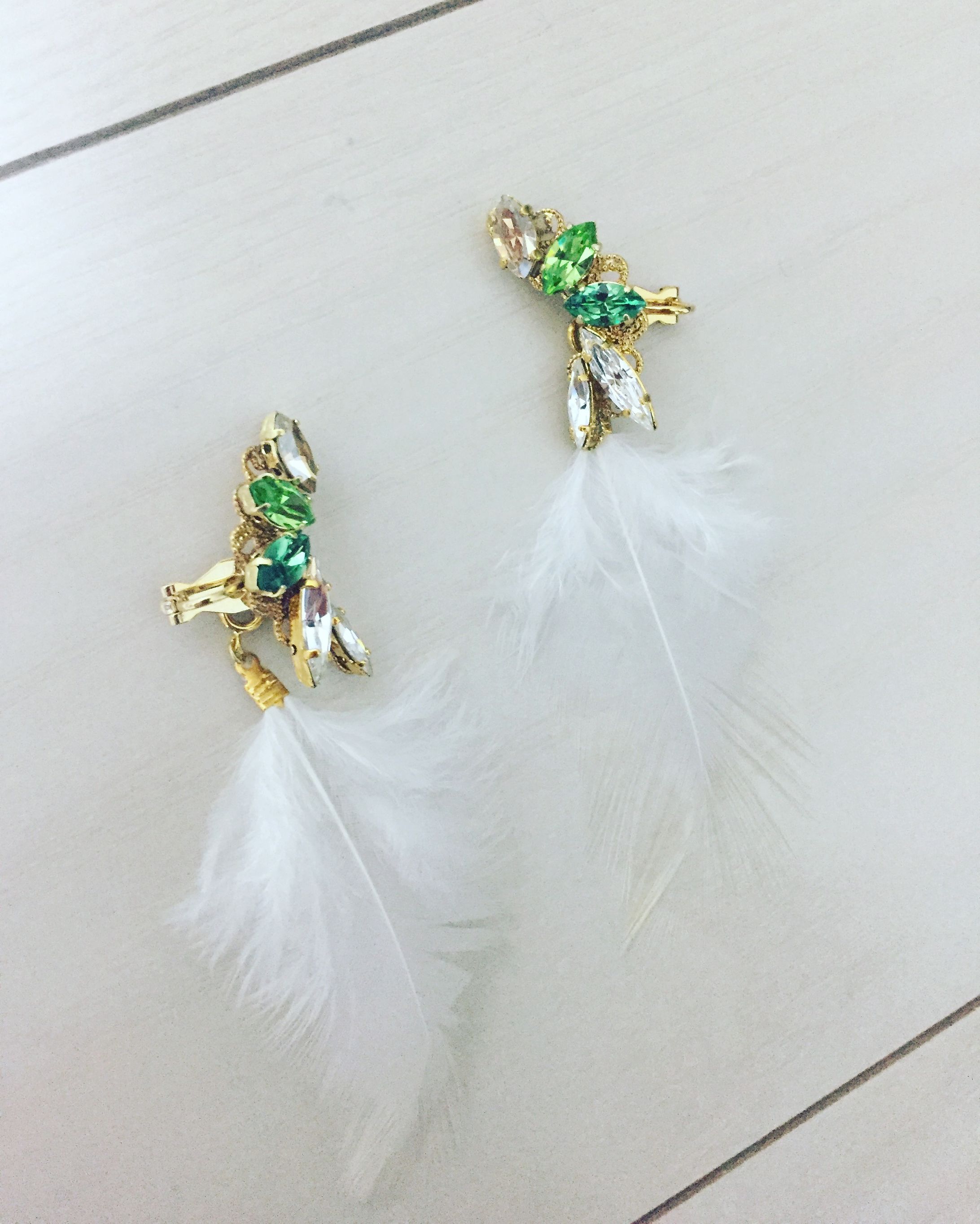 スワロとフェザーの2wayイヤリング-1