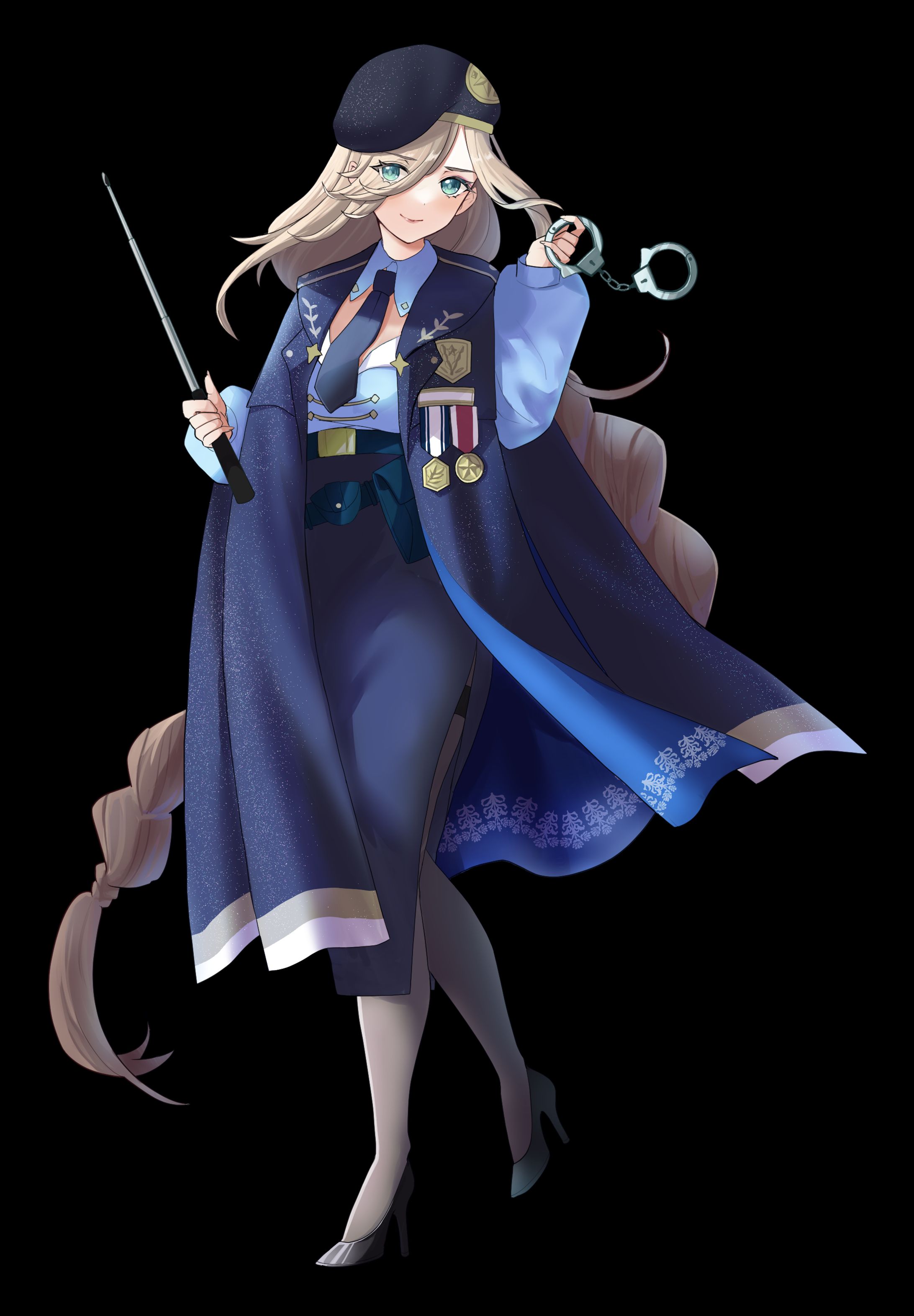 警察官風デザインのキャラクター-1