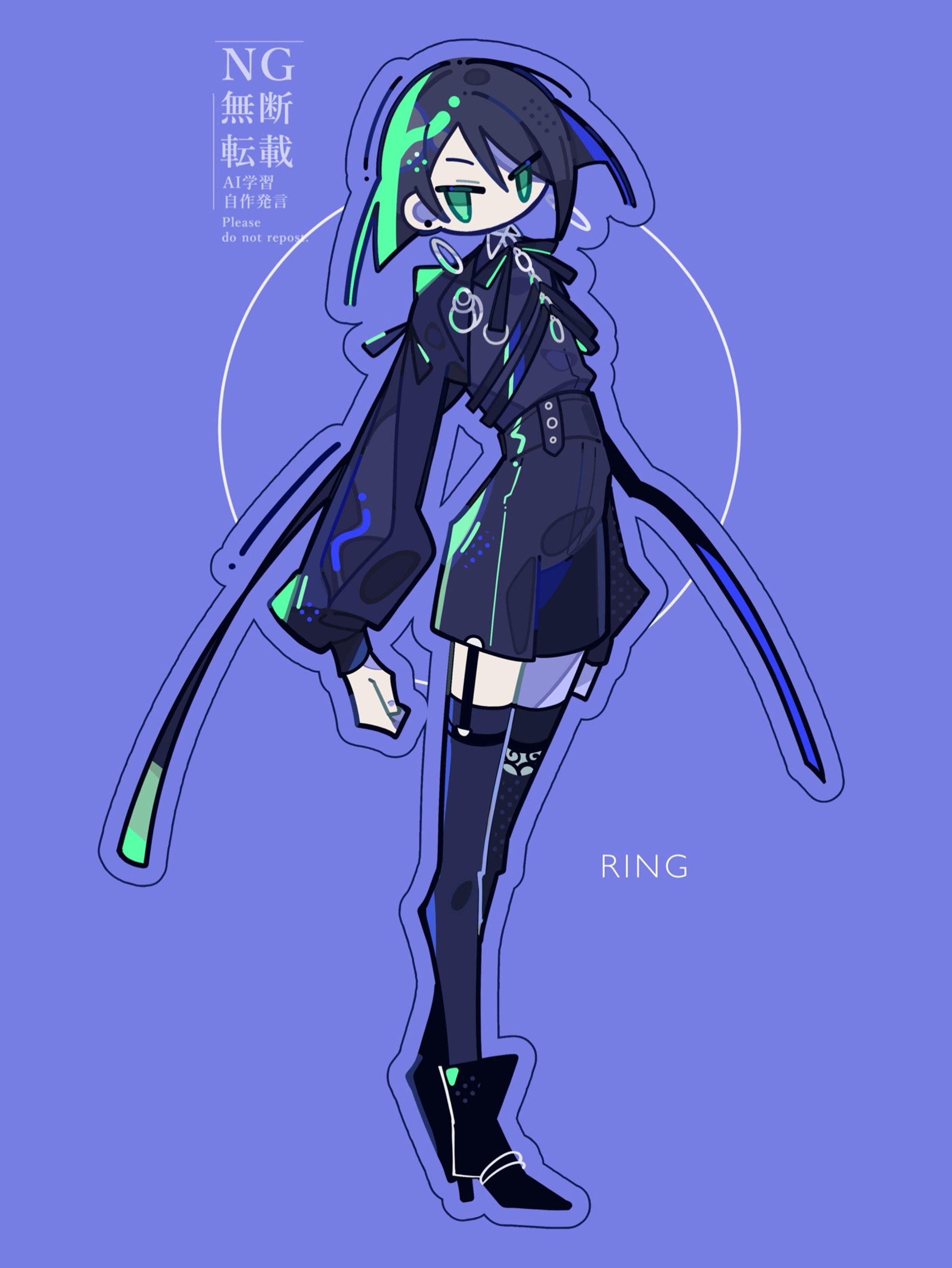 【デフォルメ3】黒衣の中性的な少年-1