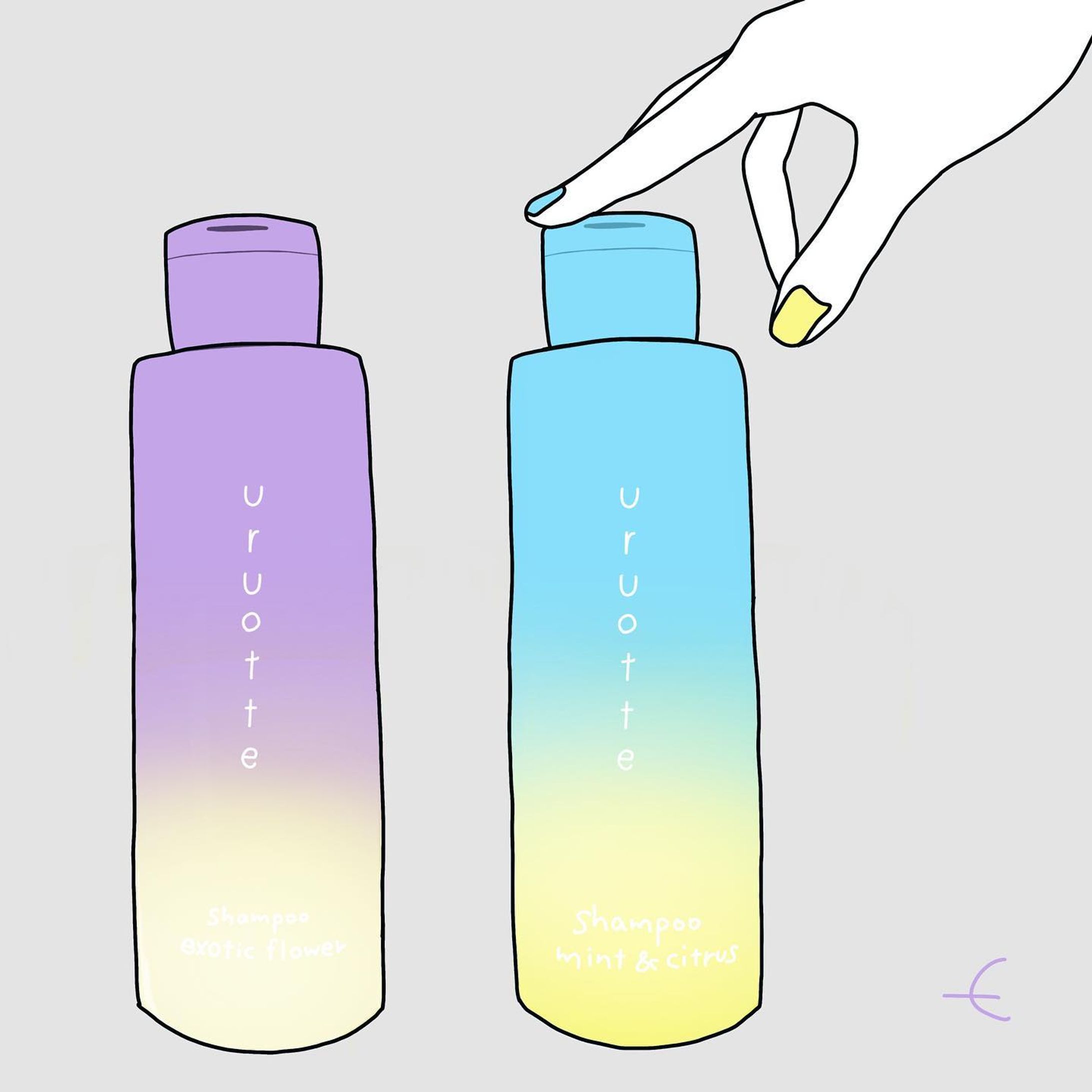 ー
4:uruotte shampoo

気分転換におすすめのシャンプー。
なんとコンディショナーいらず！
面倒くさがりな私にぴったりです。

夏限定mint&citrusは爽やか！
コスメキッチンコラボexotic flowerは芳しい！
どちらも使っていくうちに
髪がまとまりやすくなりました。
ボトル置いとくだけで可愛いよ。
自粛期間中のささやかな楽しみ。

#うるおって #シャンプー #コスメキッチン #美容情報 #ノンシリコンシャンプー #ミント #南国 #バスタイム #バスルーム #イラストレーター #デパコス #暮らしをたのしむ #ヘアケア方法 #ナチュラル #2in1  #デザイン #グラデーション #ヘアスタイル #ヘアサロン #ボブヘアアレンジ #uruotte #bottledesign #colourfuldesign #illustrationgallery #cosmeticellie #beautyinfluencer #cosmekitchen 
@a_303_155-1