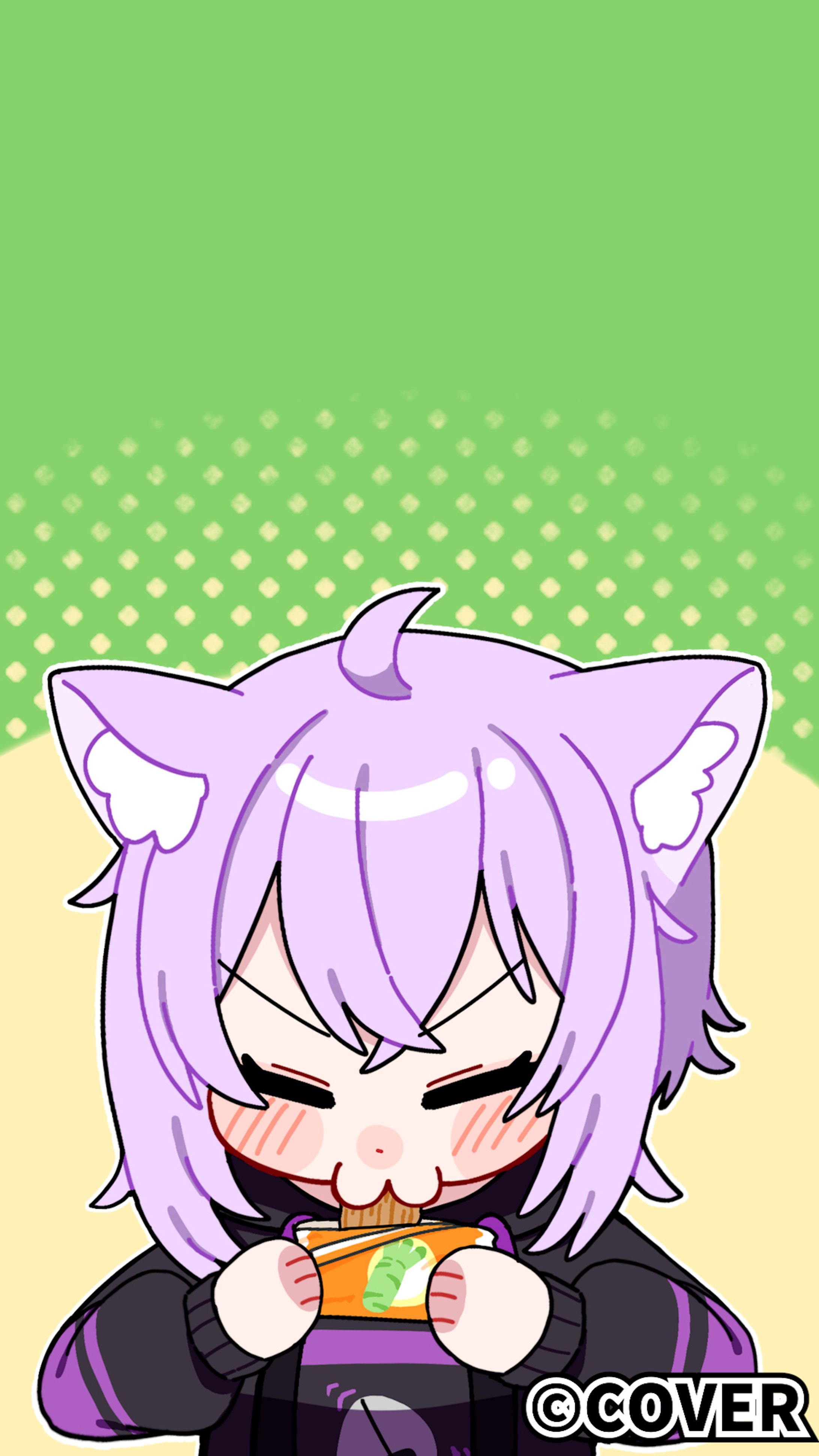 【ホロライブ所属】猫又おかゆ様_イラストショート-1