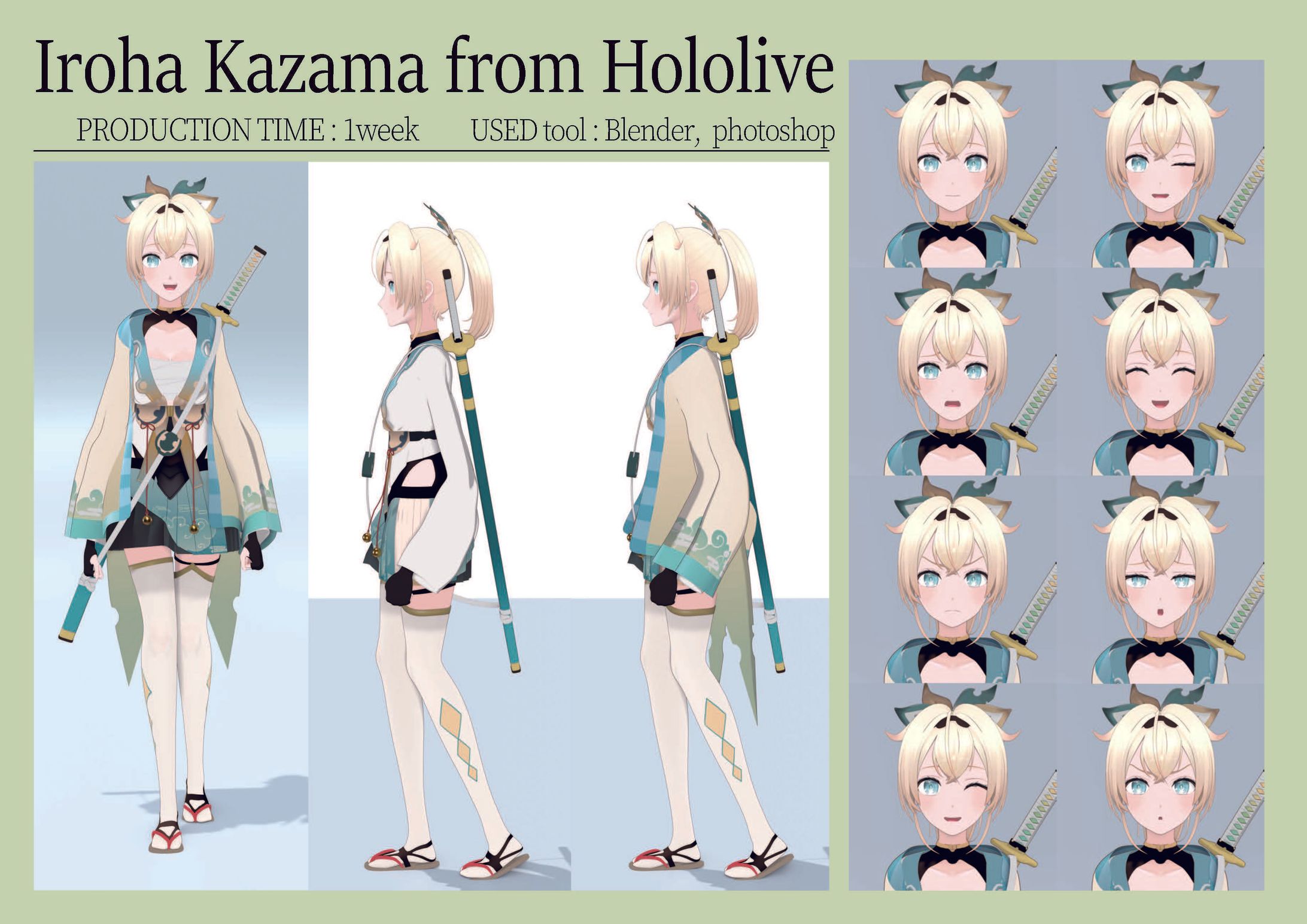 Hololive　3Dモデリング-1