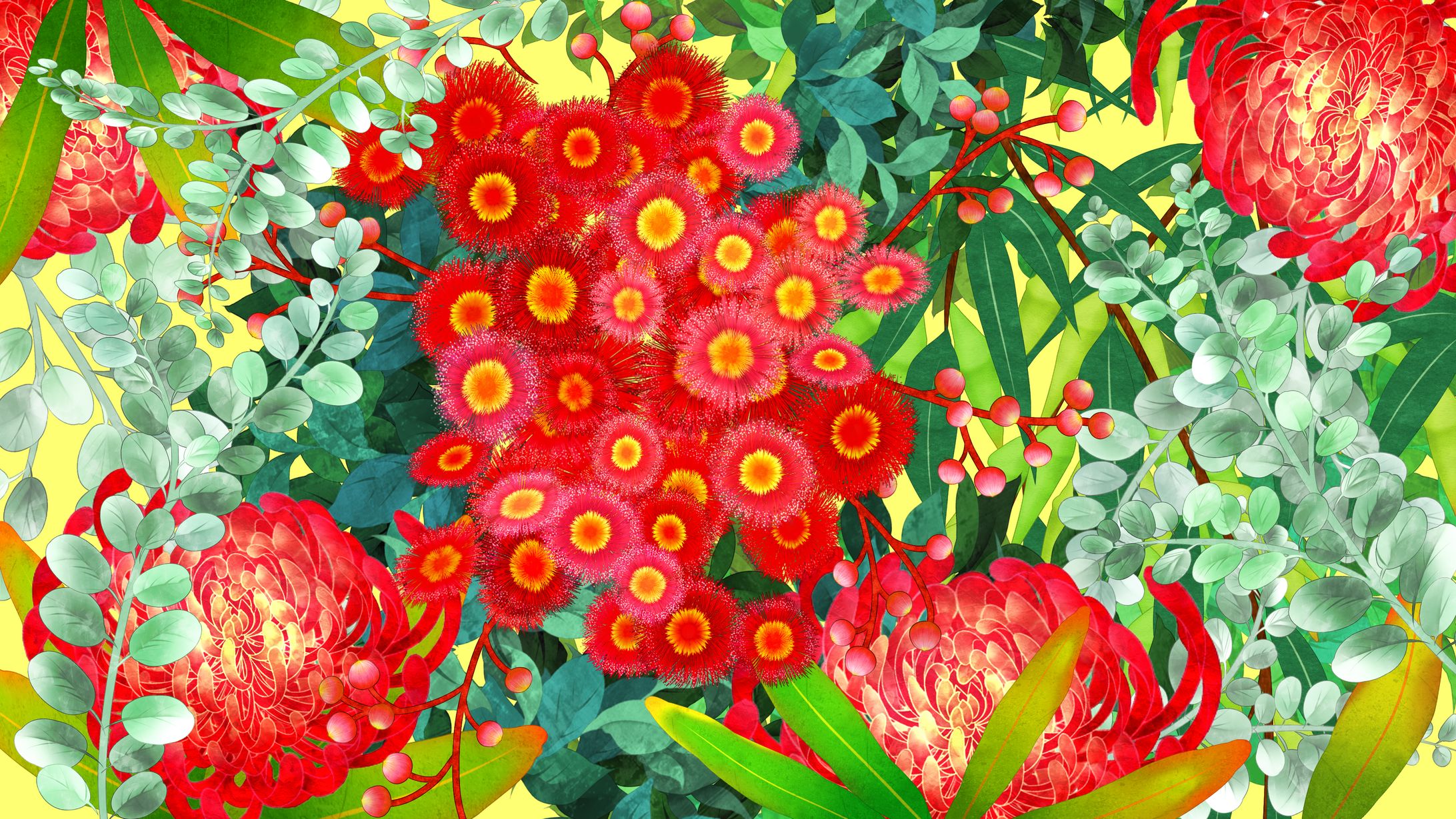 背景　南国花-1