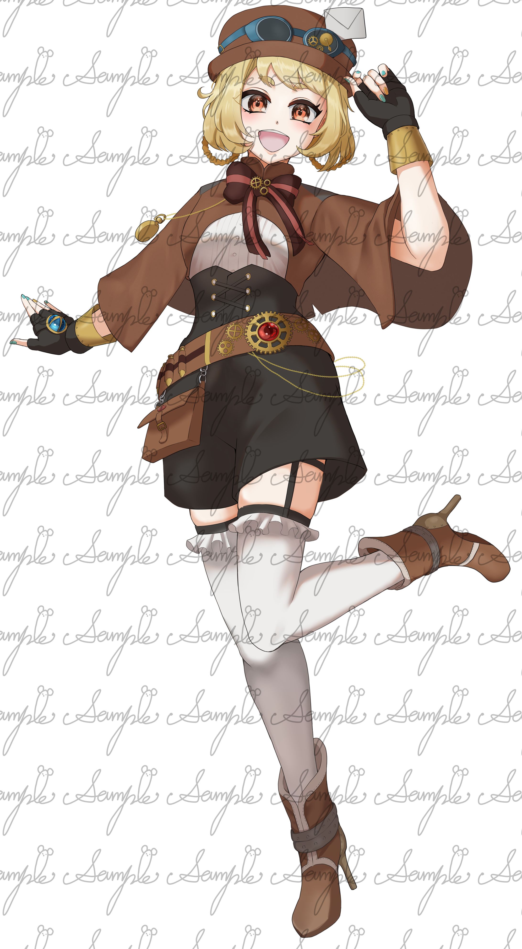 【ご依頼作品】簗瀬ねり様新衣装全身イラスト-1