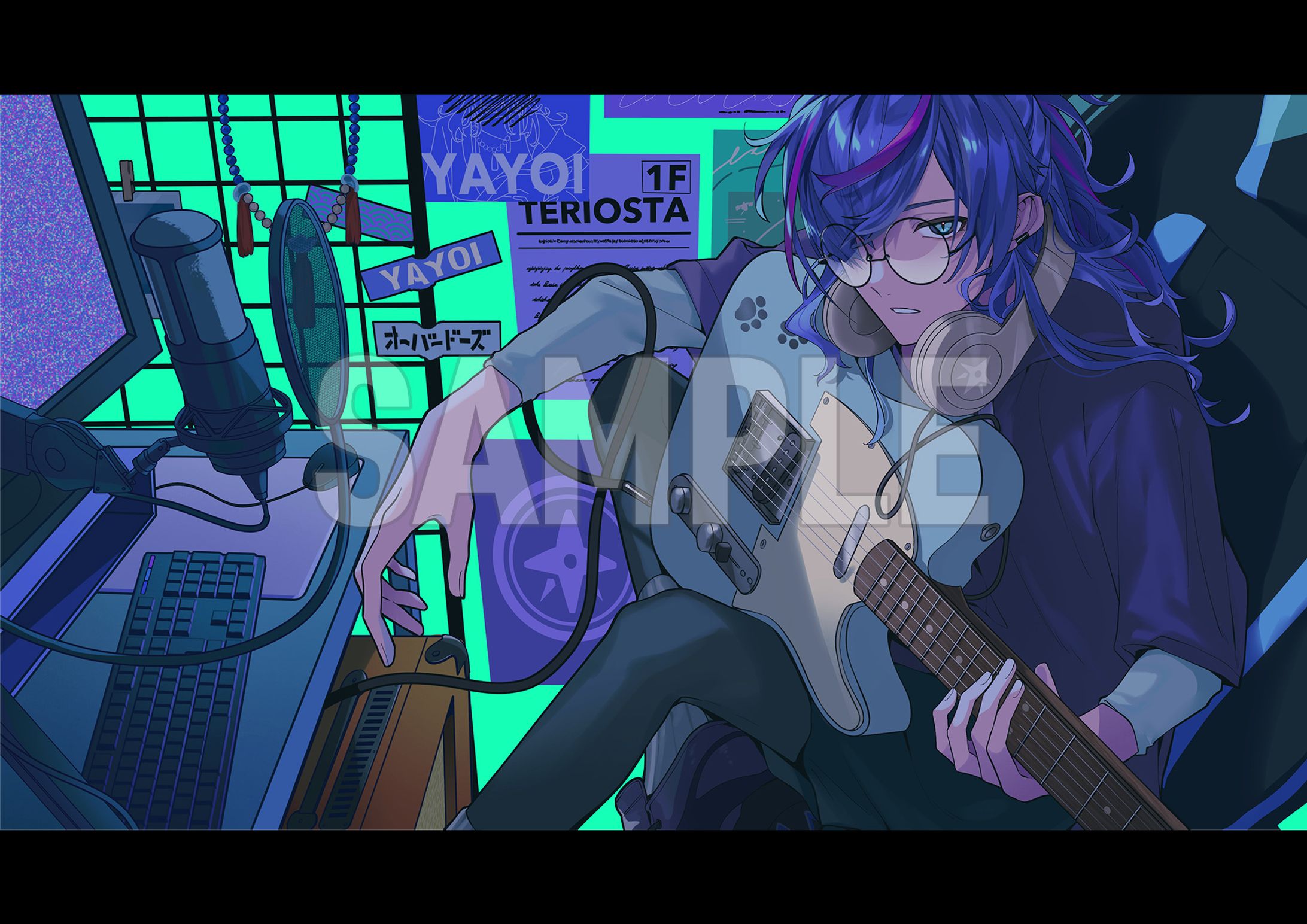 【お仕事】テリオスタ所属 宵月弥生様-MV用イラスト作成-1