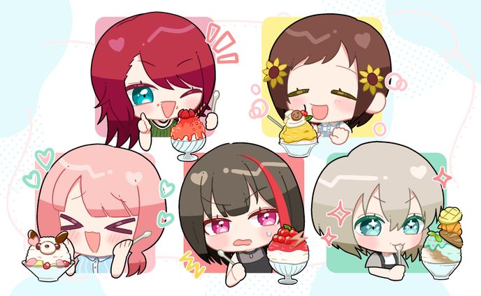 イラスト、グラフィックデザイン、ミニキャラクター