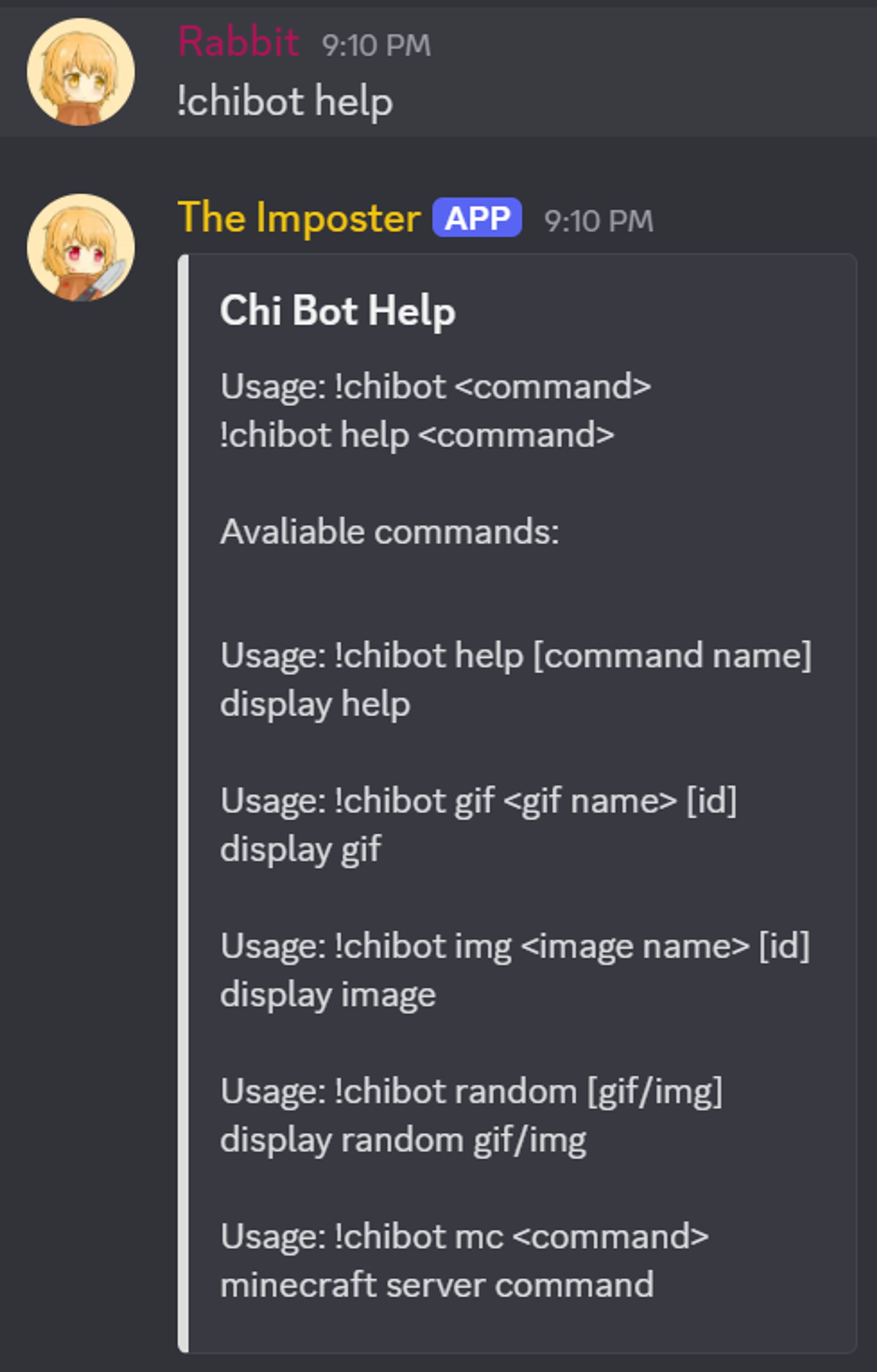 Discord Bot（個人プロジェクト）-1