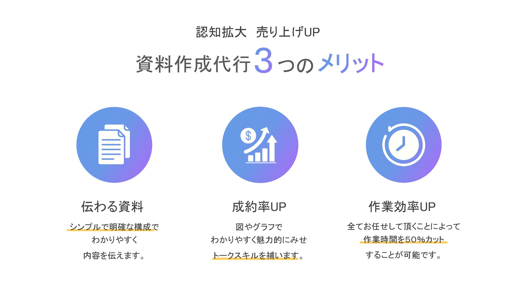 図解　資料作成代行のメリット-1