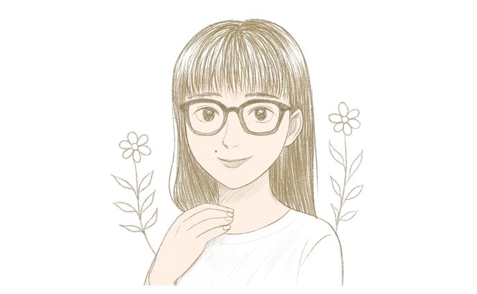 【イラスト】手書き風似顔絵アイコン｜親しみやすさのあるデザイン