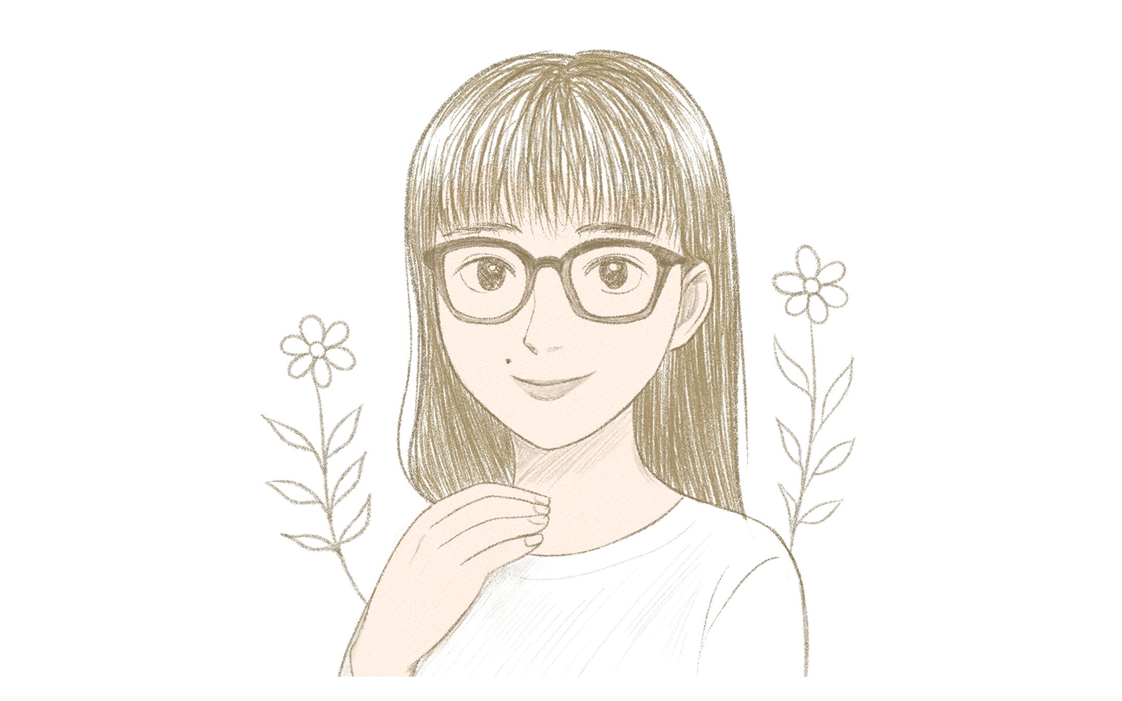 【イラスト】手書き風似顔絵アイコン｜親しみやすさのあるデザイン-1