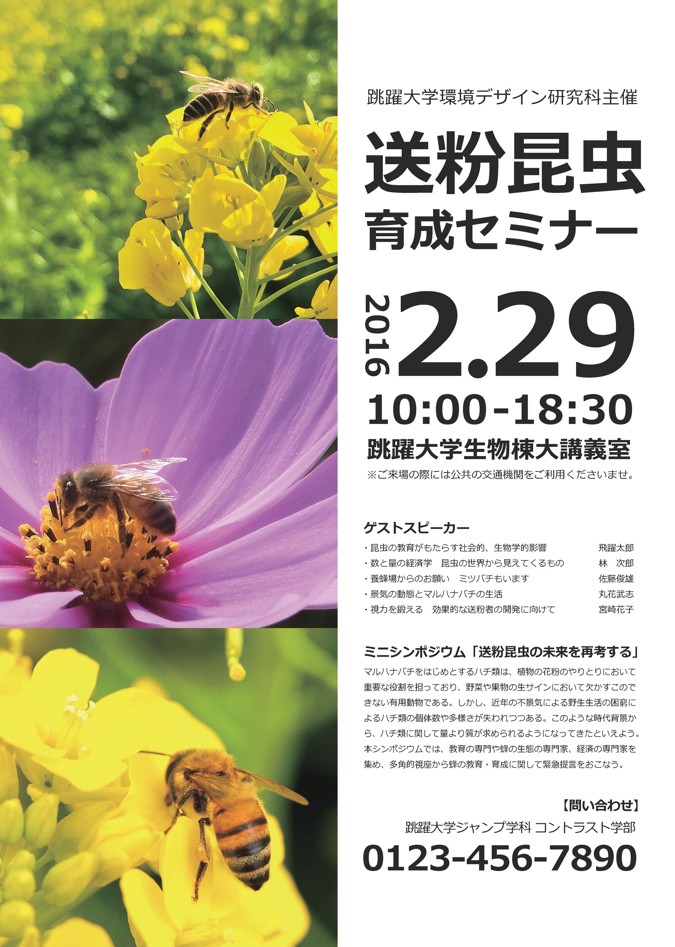 送粉昆虫ポスター 第06案-1