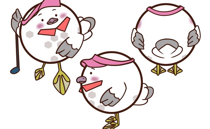 golf ball bird